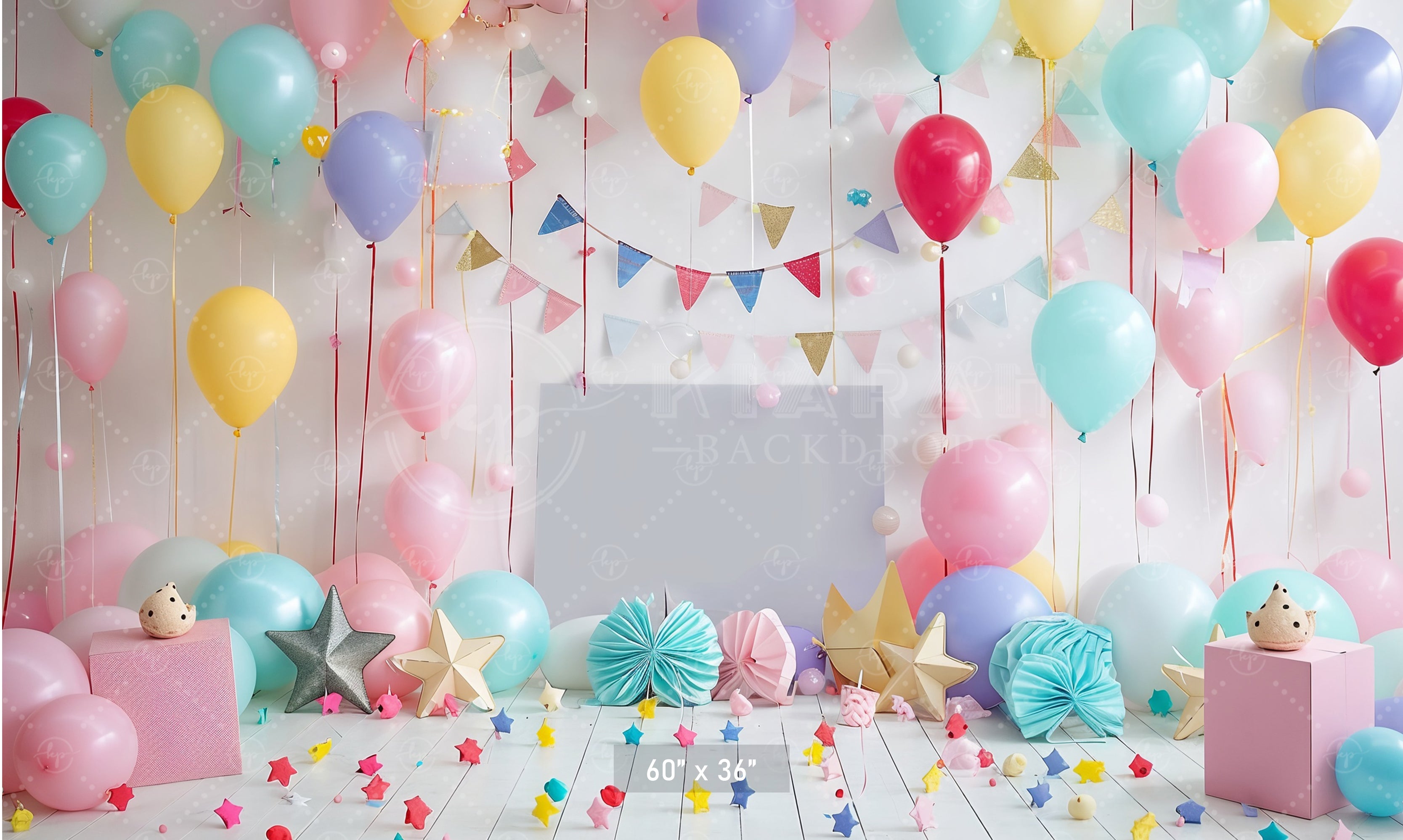Festive Balloon Party Backdrop