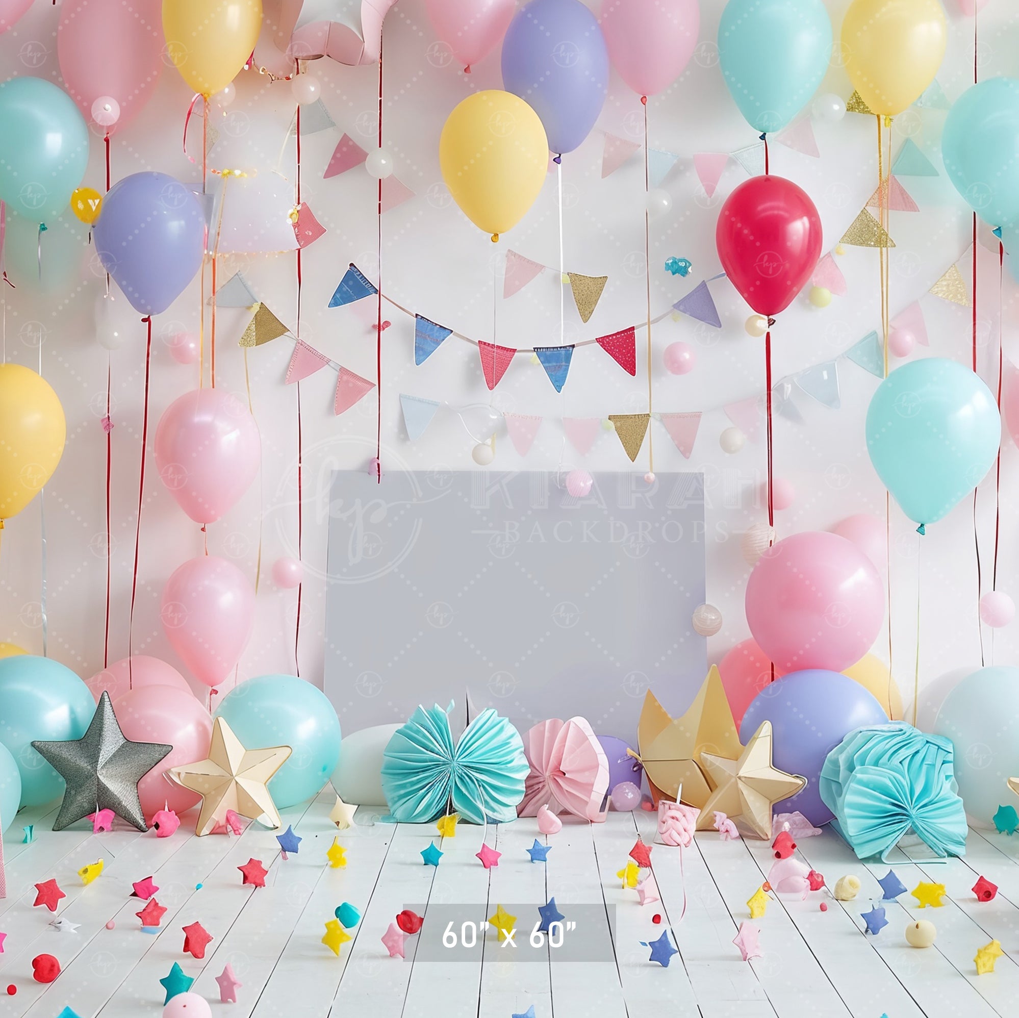 Festive Balloon Party Backdrop