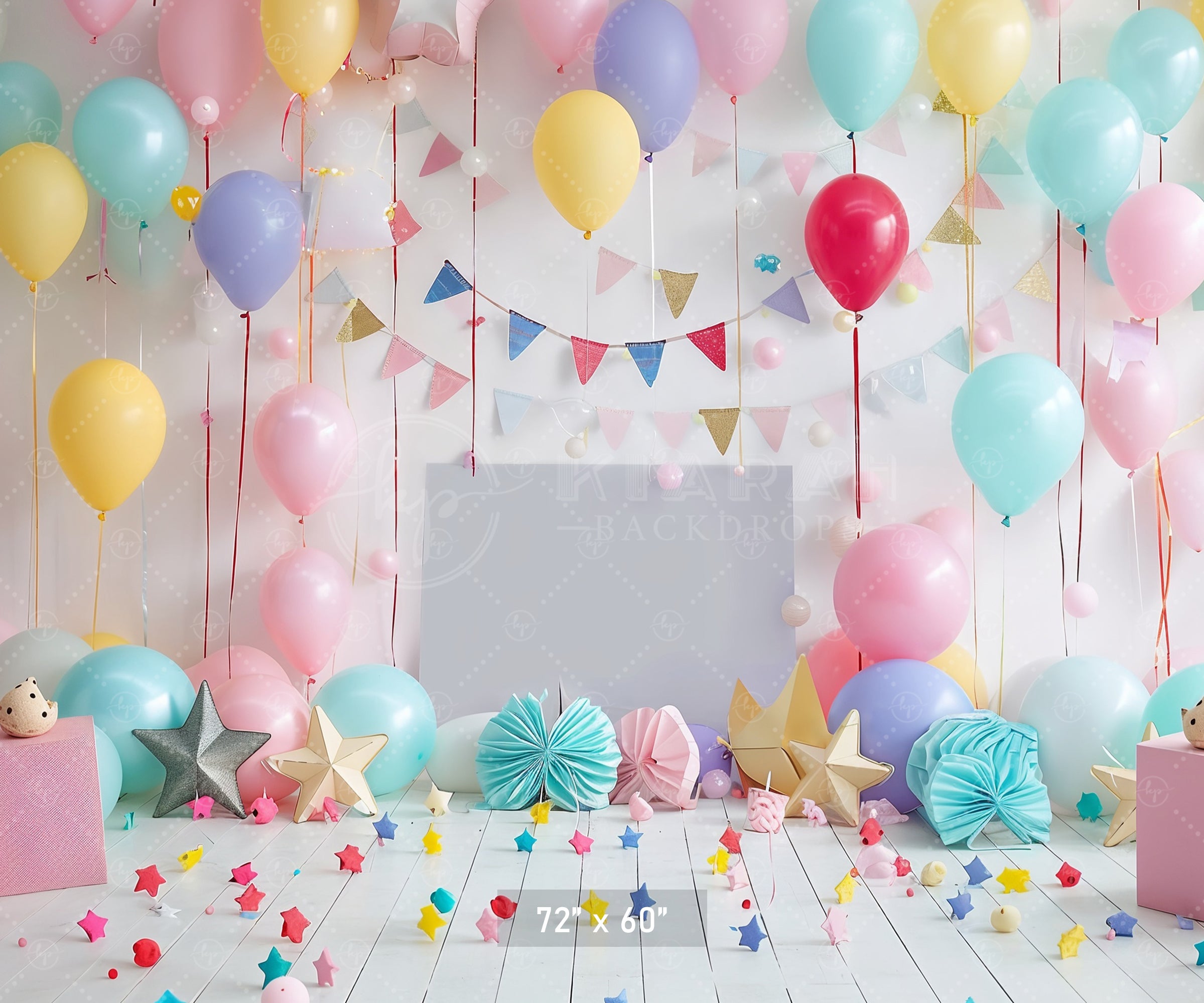 Festive Balloon Party Backdrop