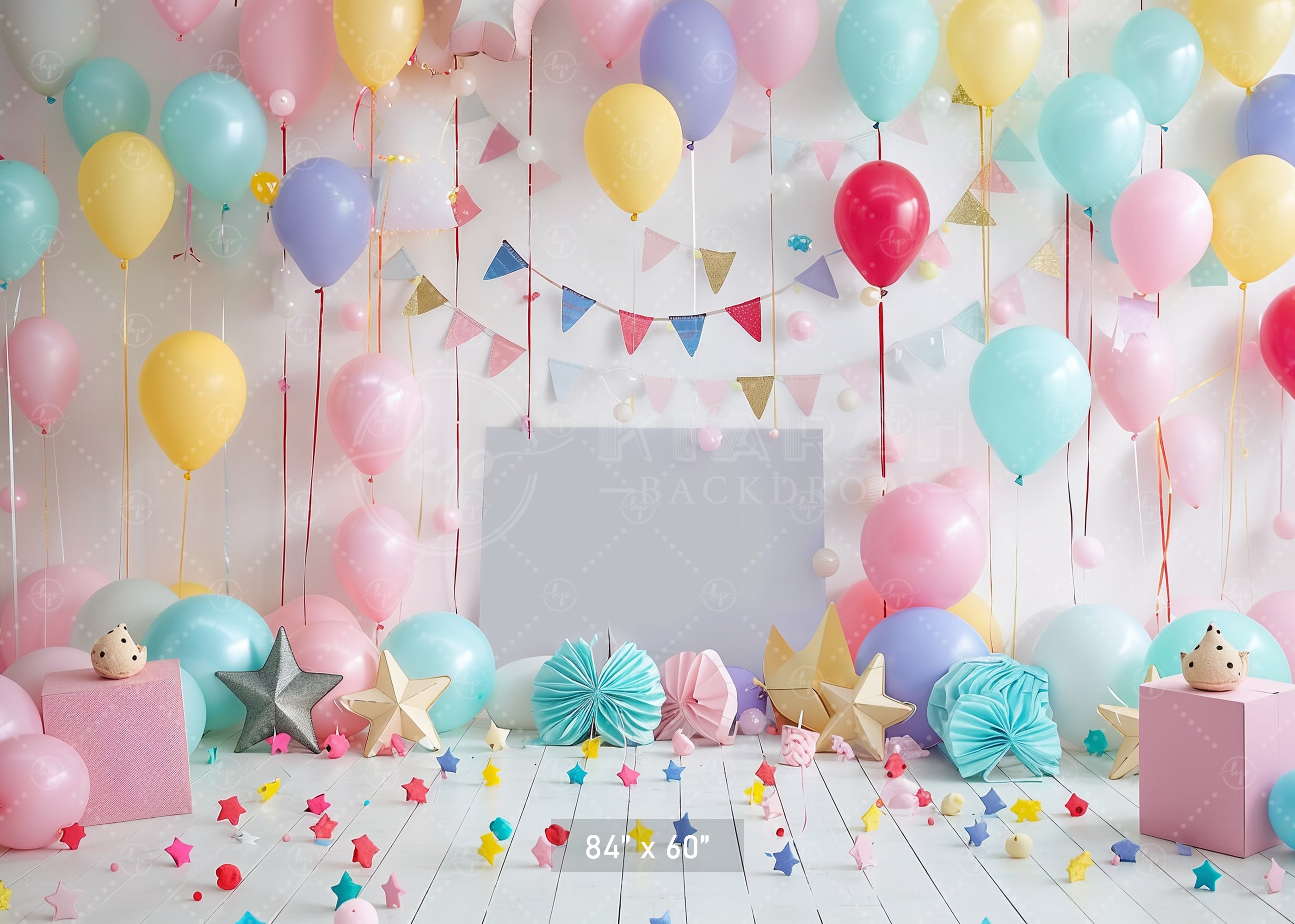 Festive Balloon Party Backdrop