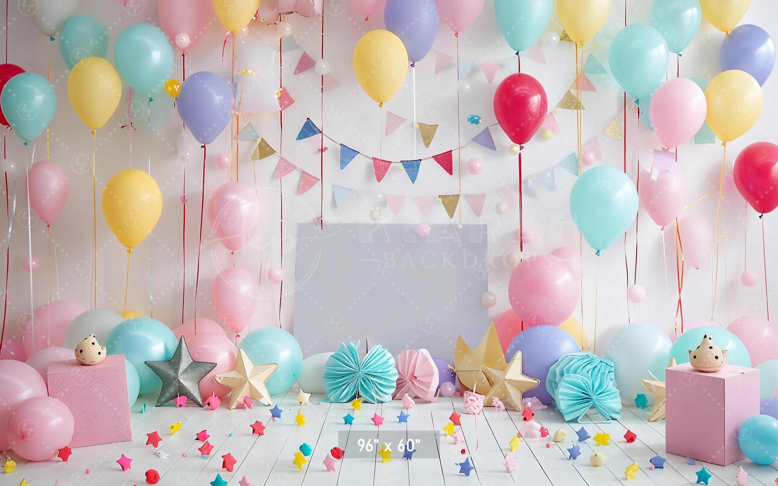 Festive Balloon Party Backdrop