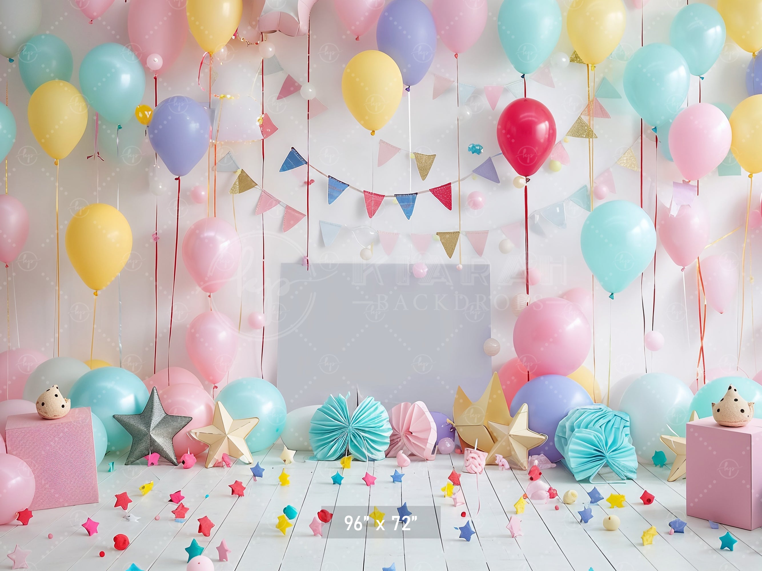 Festive Balloon Party Backdrop