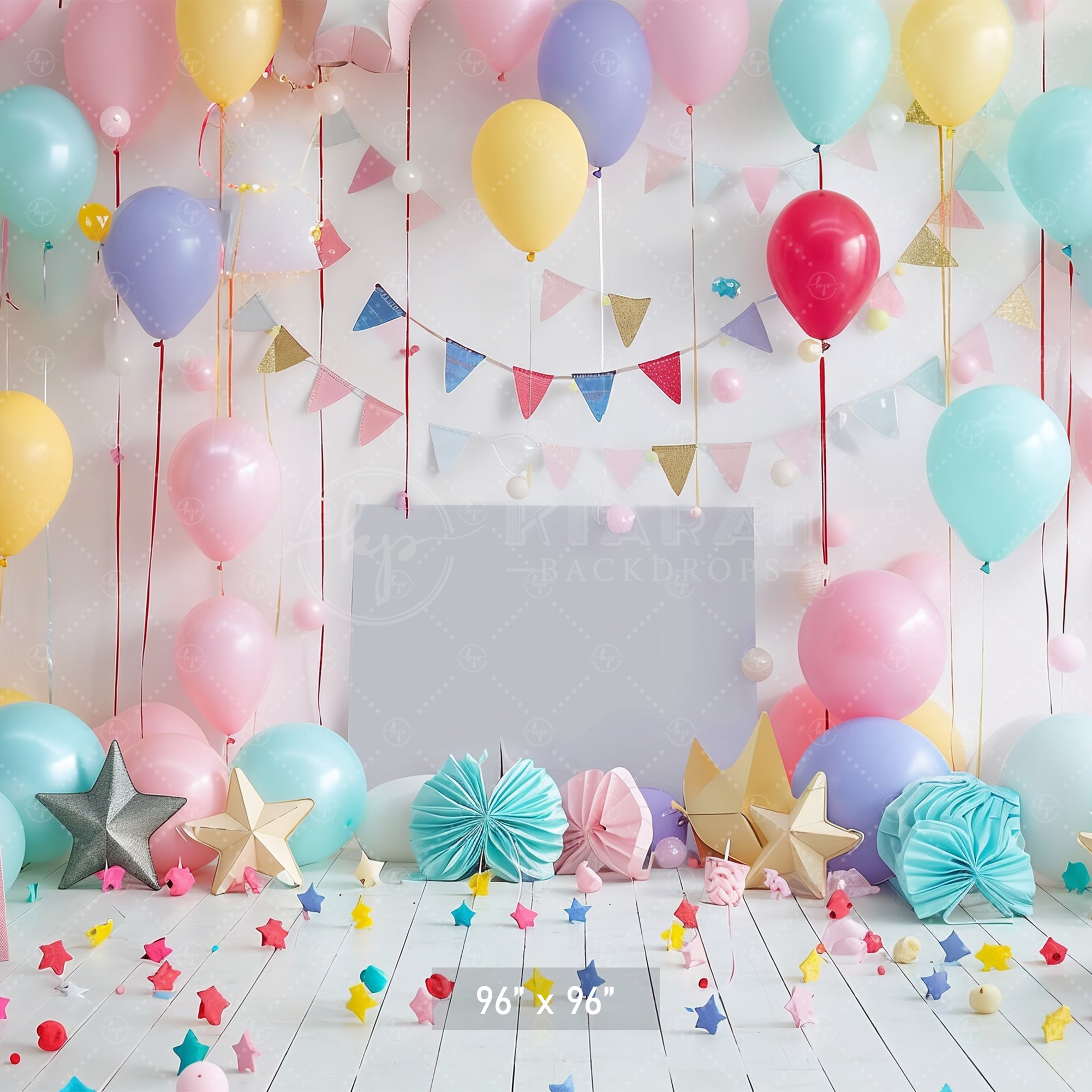Festive Balloon Party Backdrop