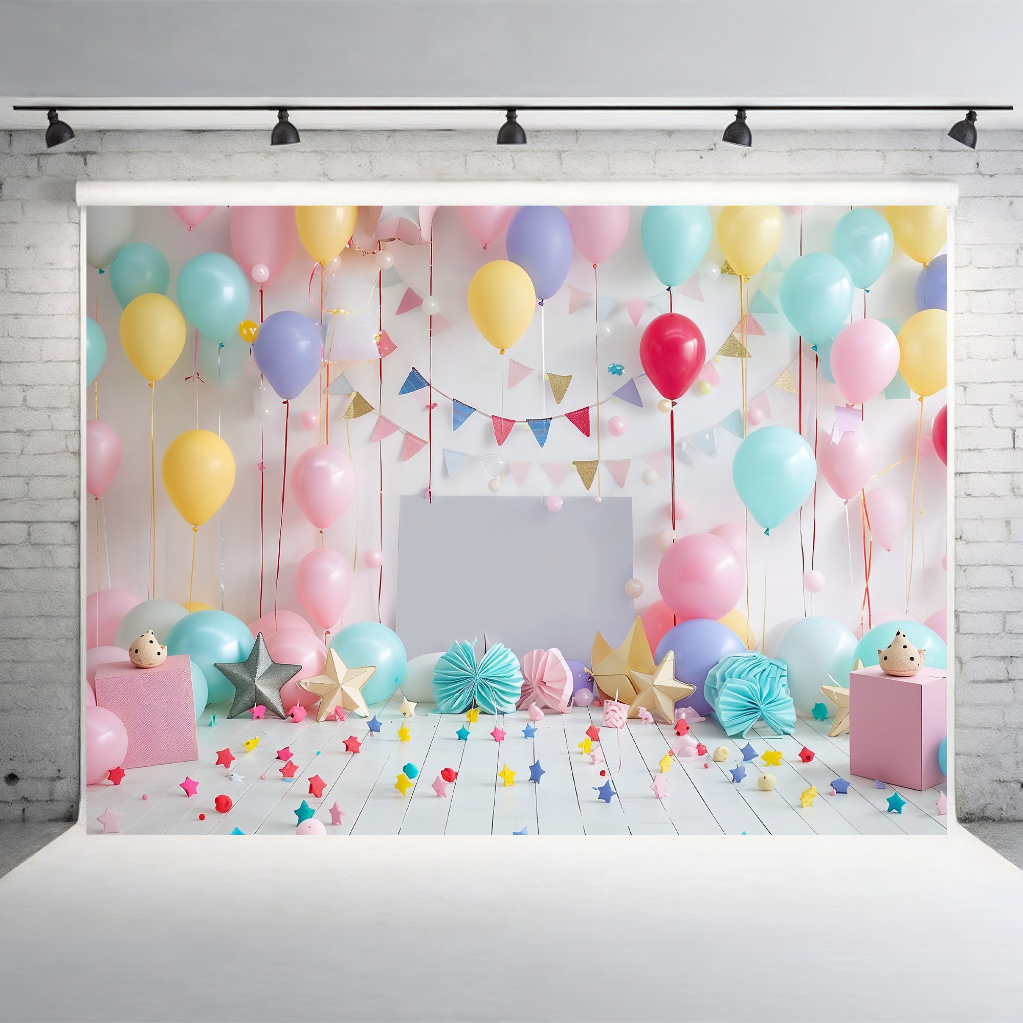 Festive Balloon Party Backdrop