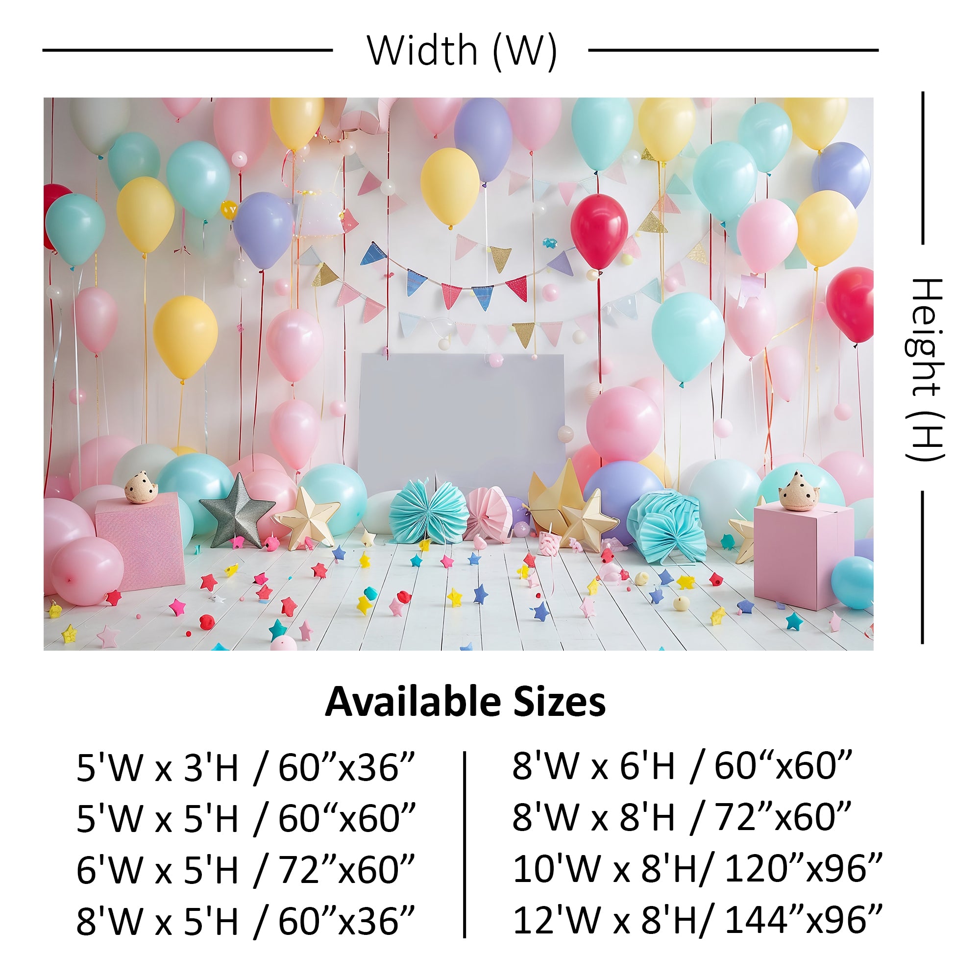 Festive Balloon Party Backdrop