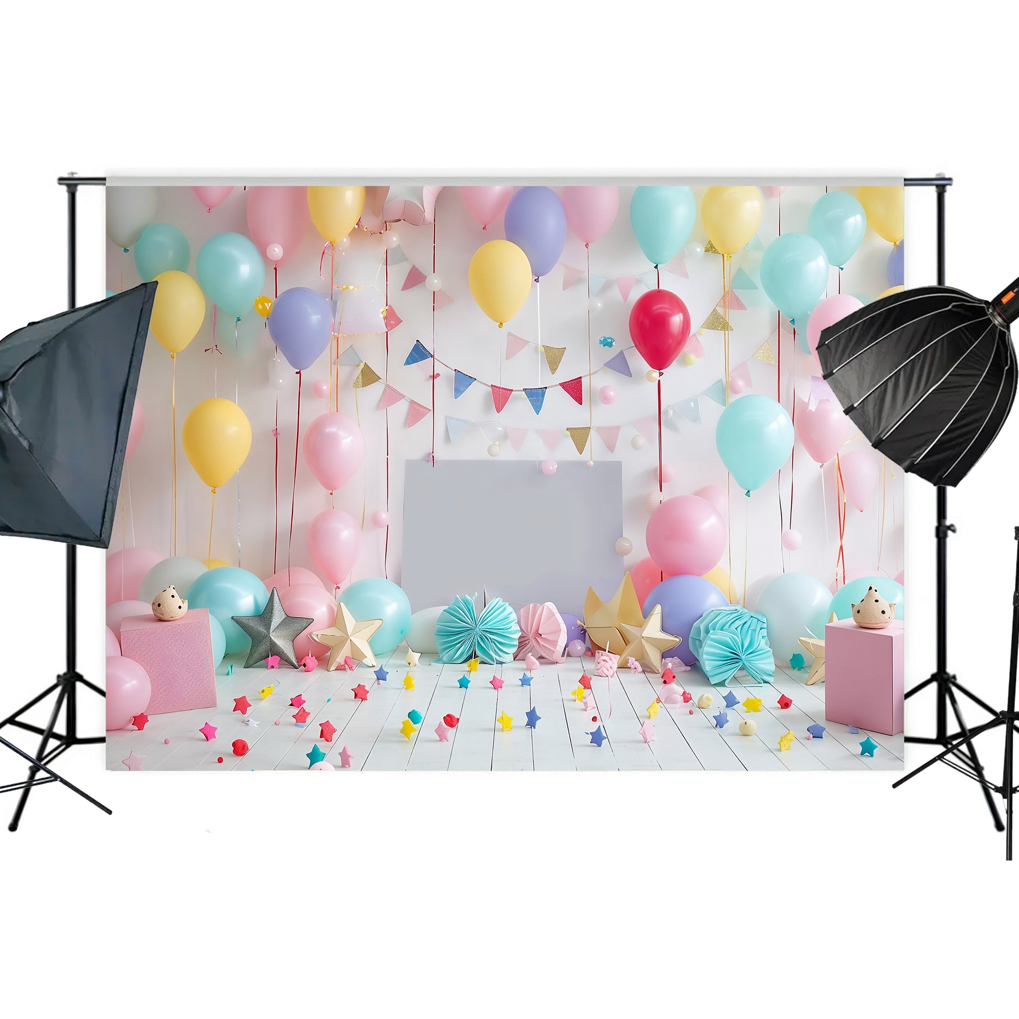 Festive Balloon Party Backdrop