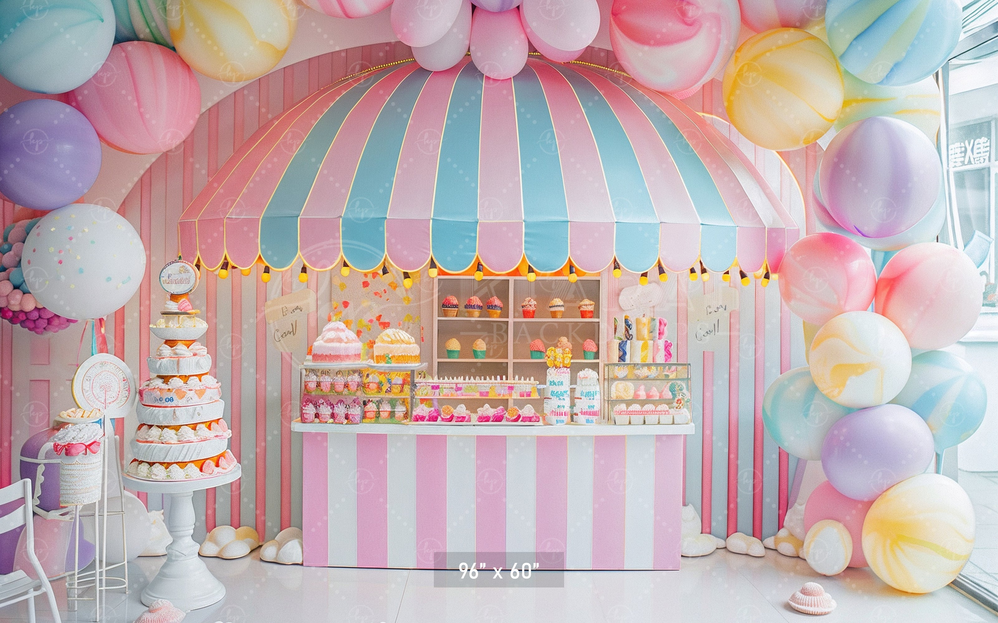 Candy Shop Sweet Treats Bakcdrop