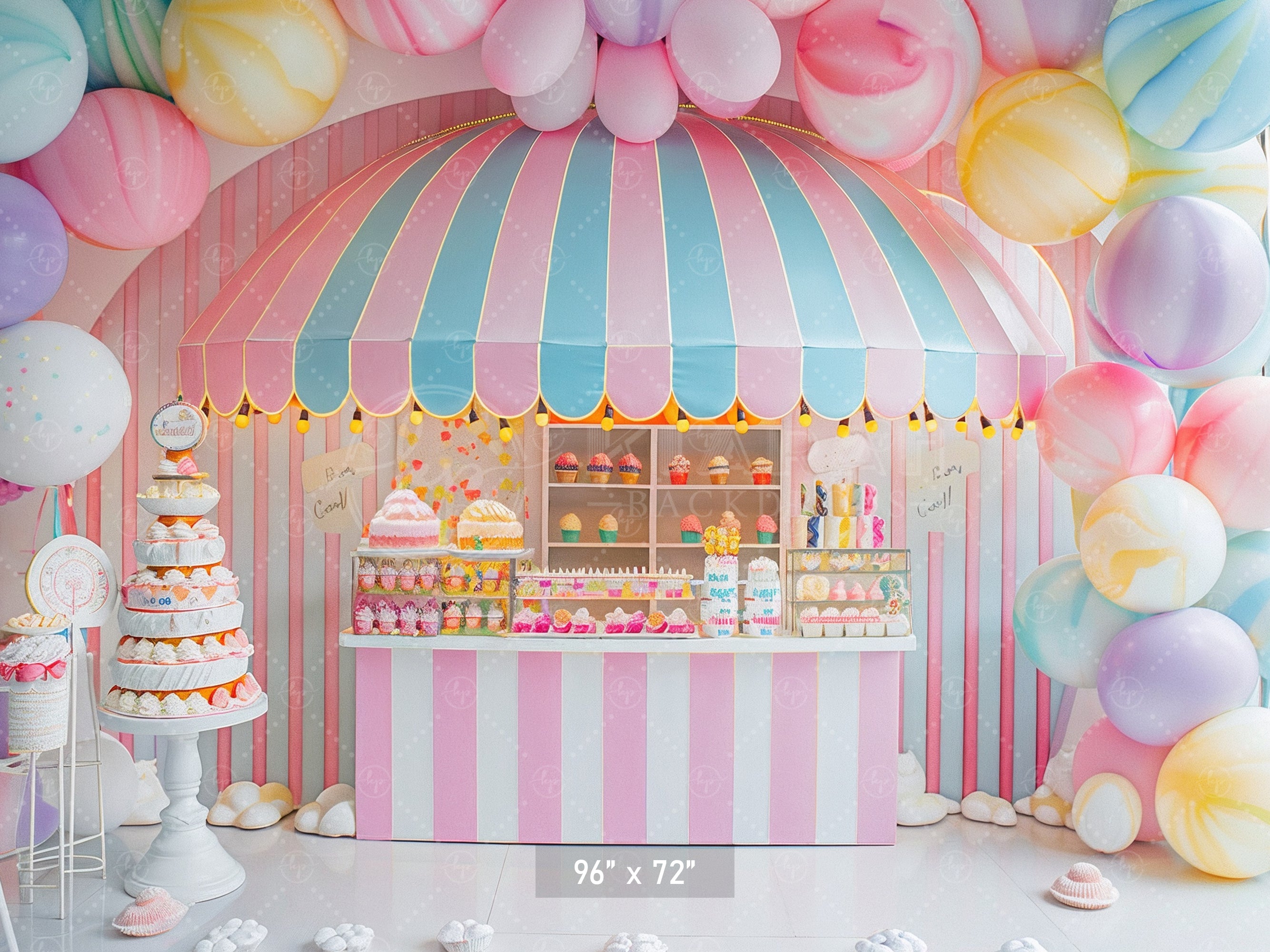 Candy Shop Sweet Treats Bakcdrop