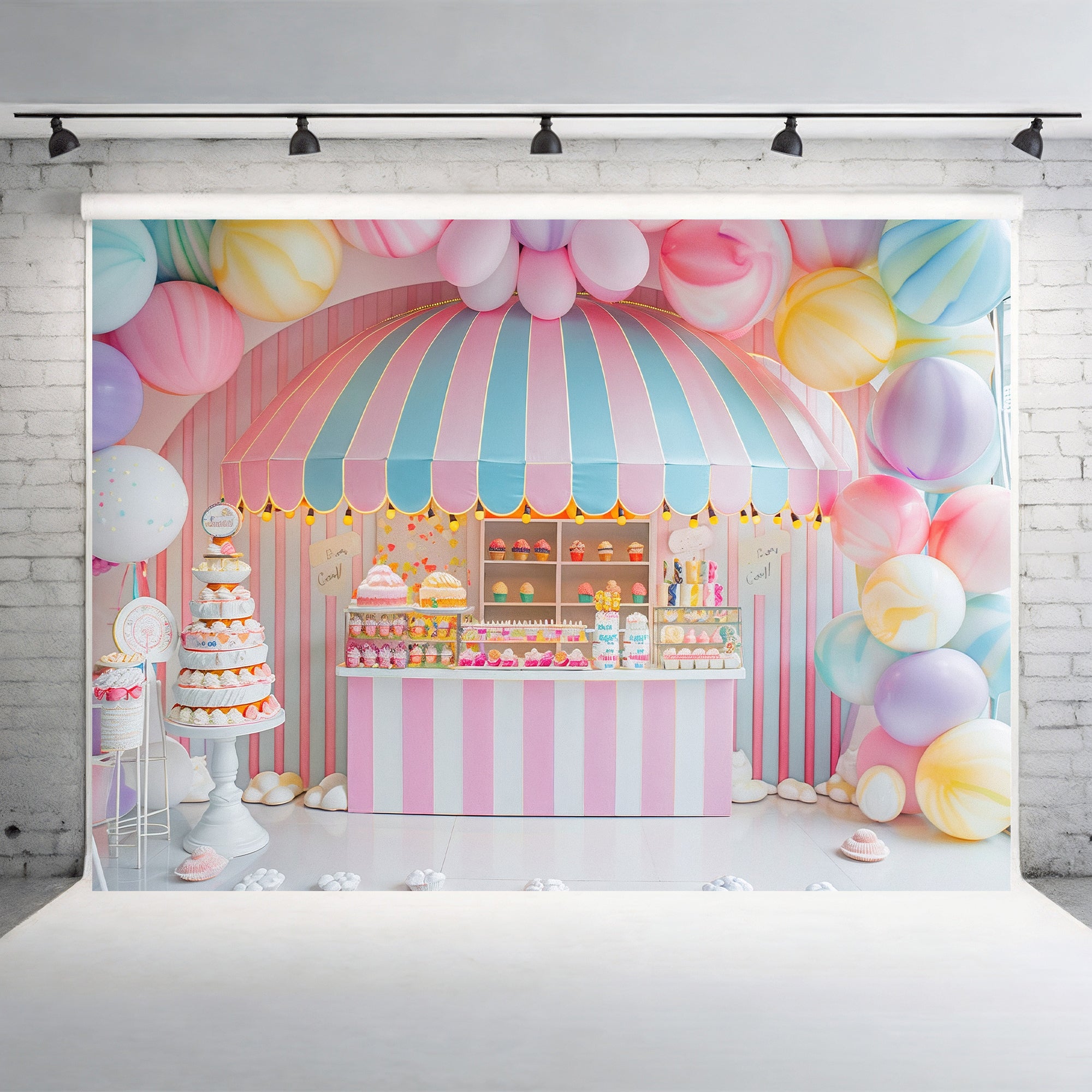 Candy Shop Sweet Treats Bakcdrop