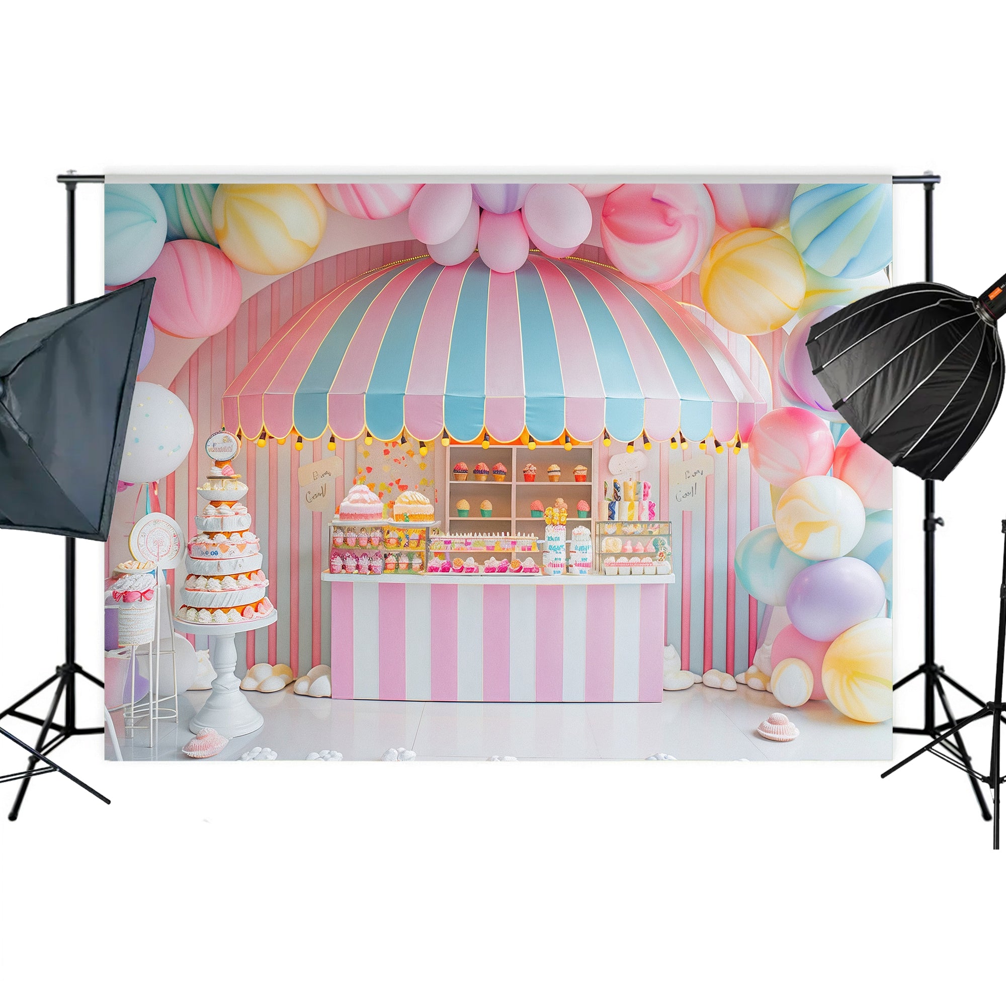 Candy Shop Sweet Treats Bakcdrop