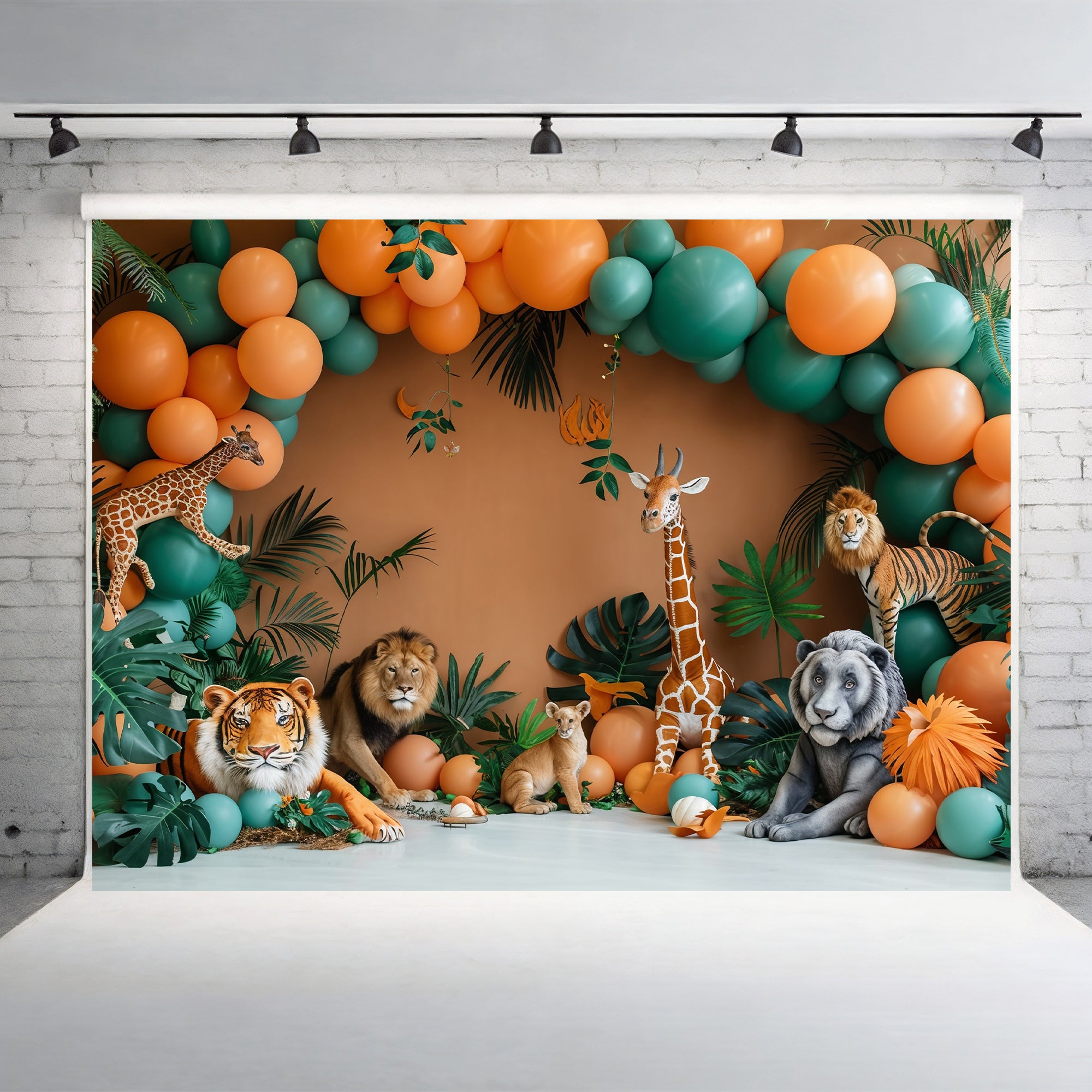 Jungle Safari Balloon Adventure Backdrop