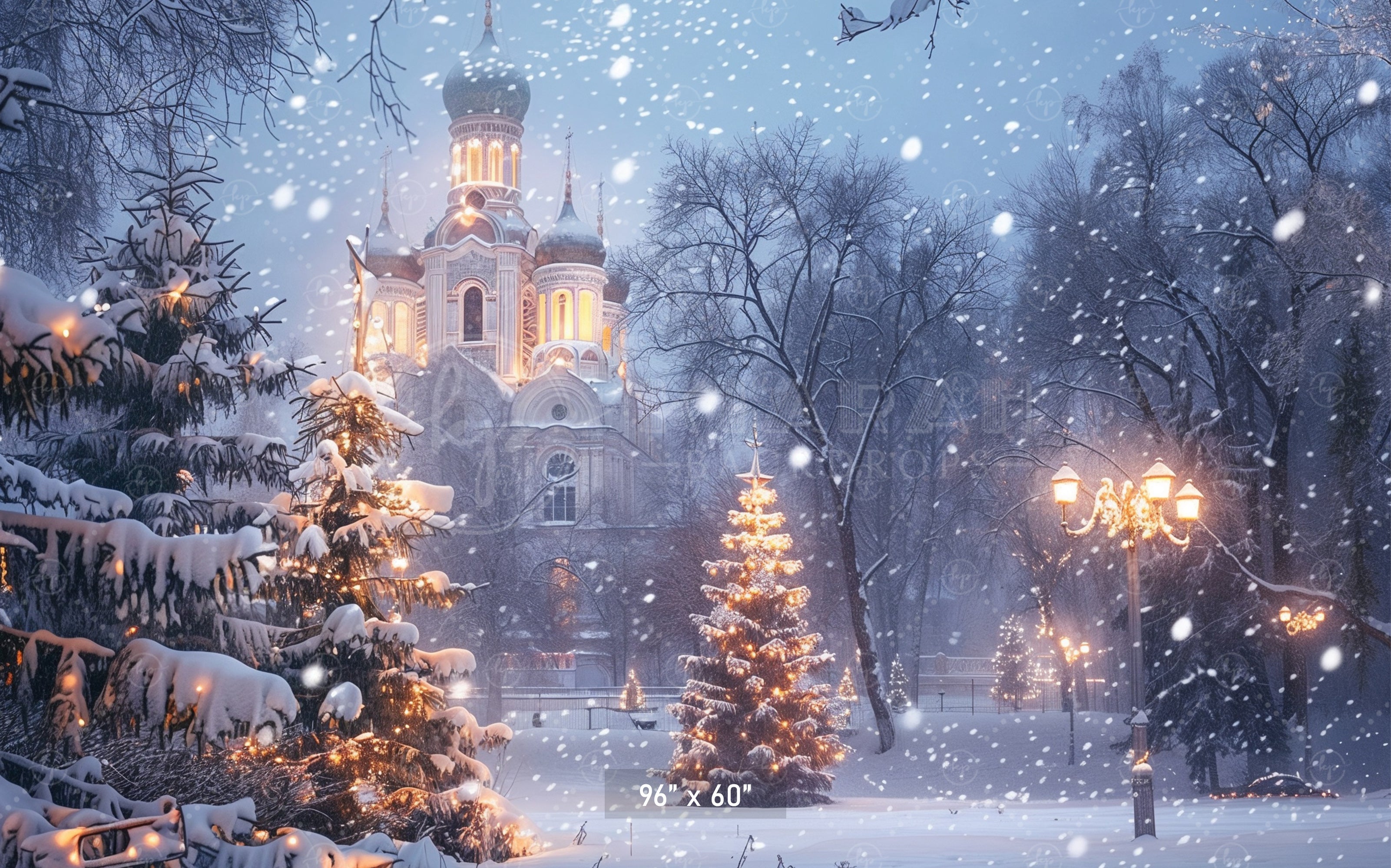 Winter Wonderland Cathedral Backdrop