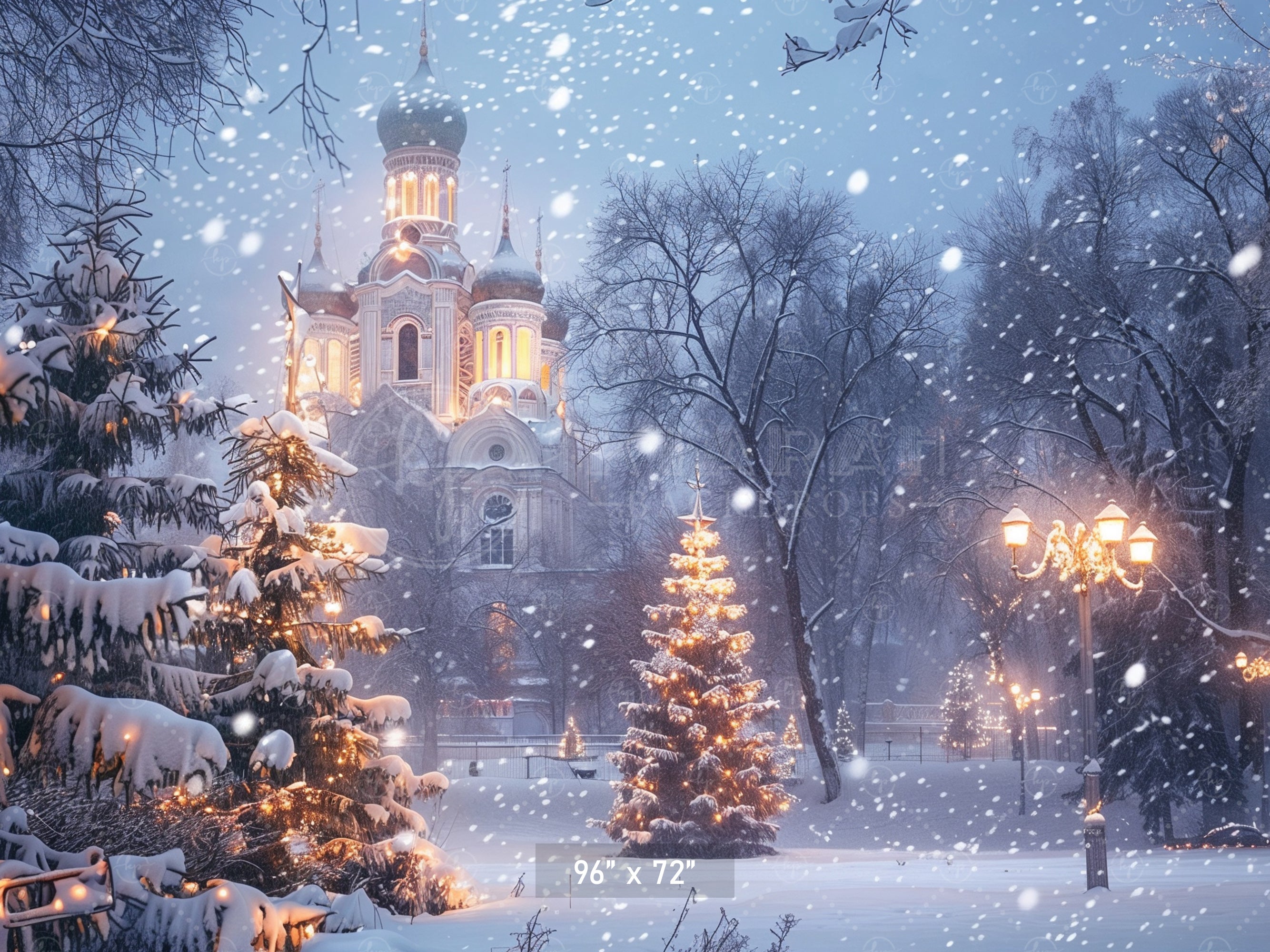 Winter Wonderland Cathedral Backdrop