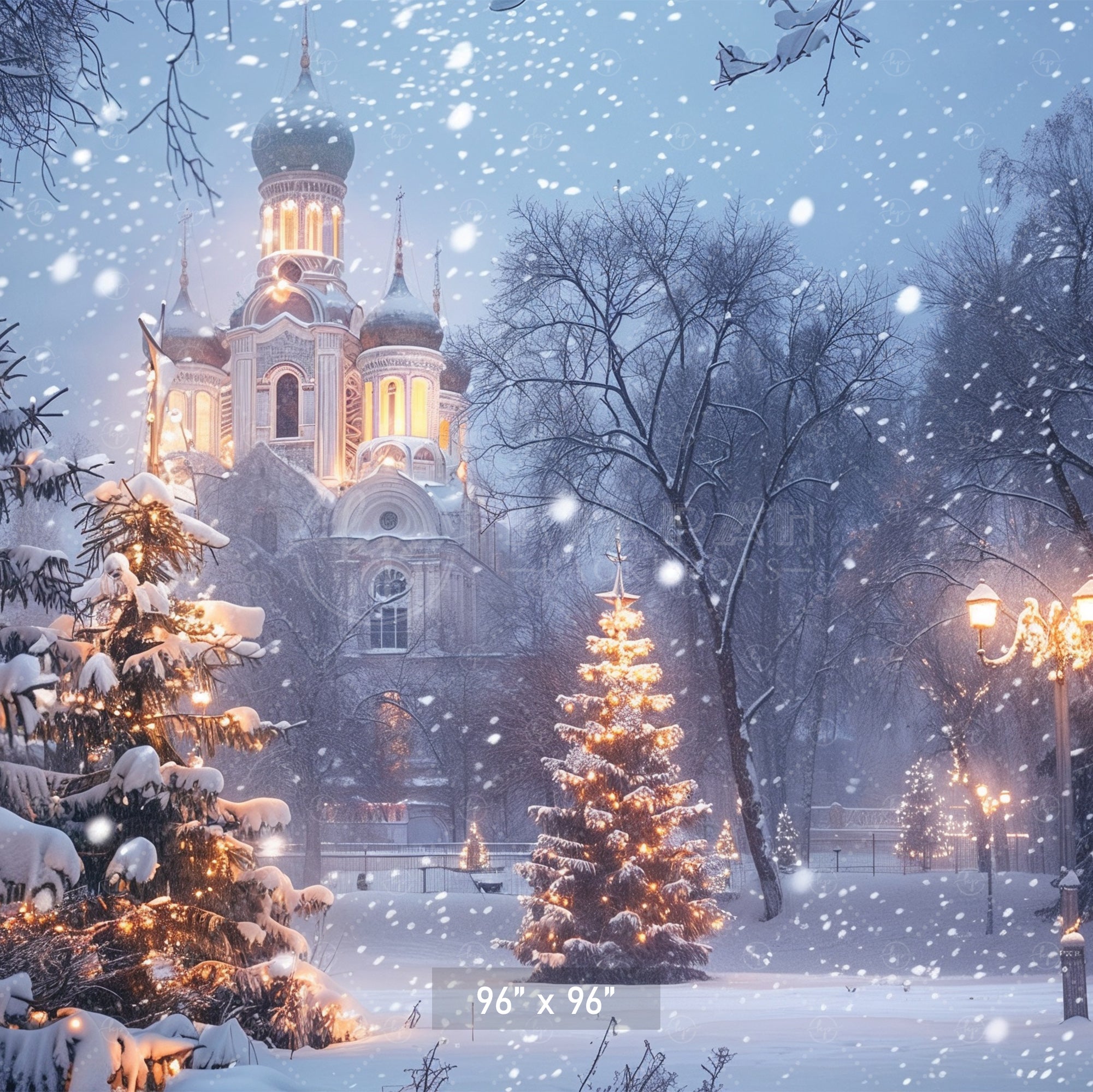 Winter Wonderland Cathedral Backdrop