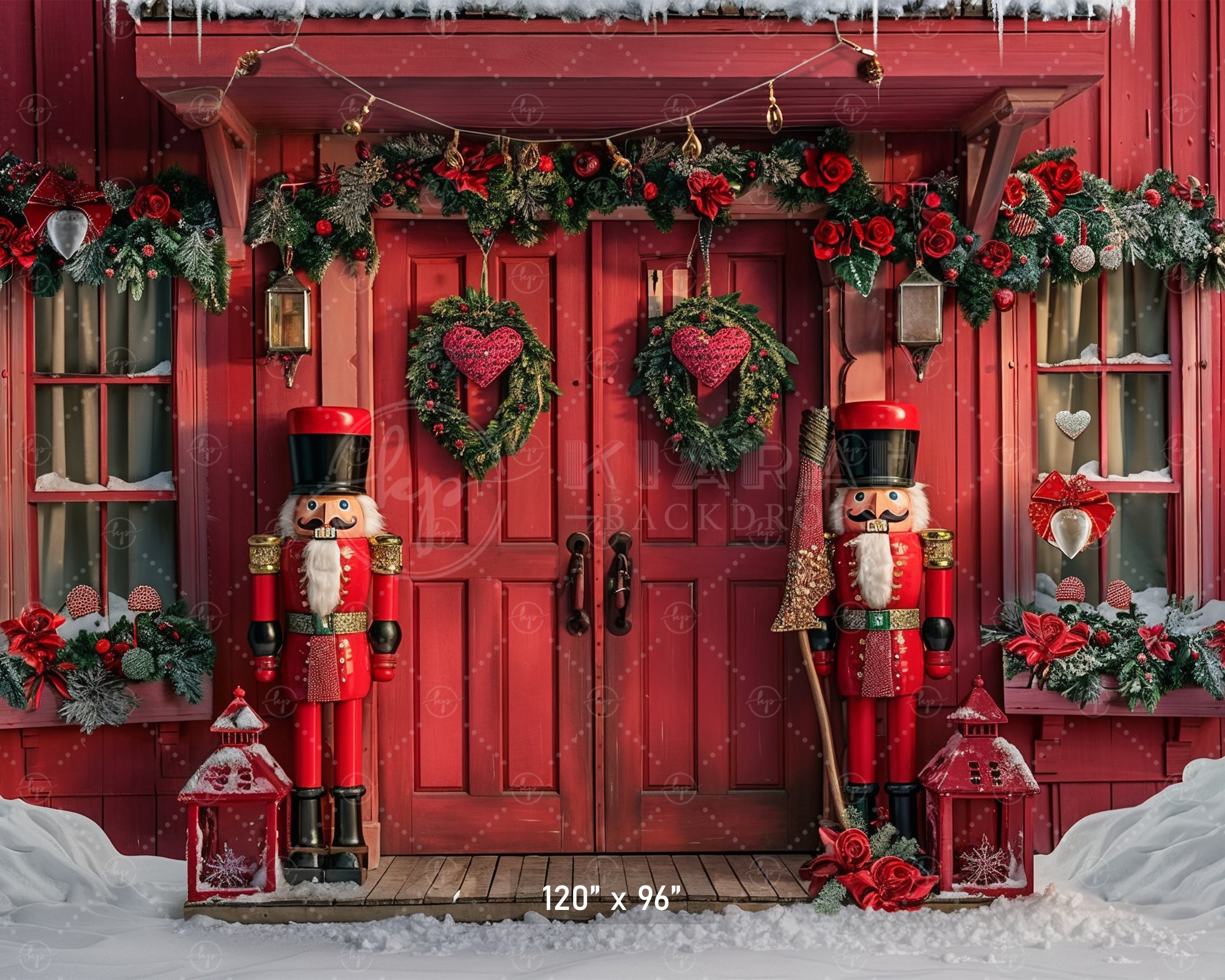 Festive Nutcracker Doorway Backdrop