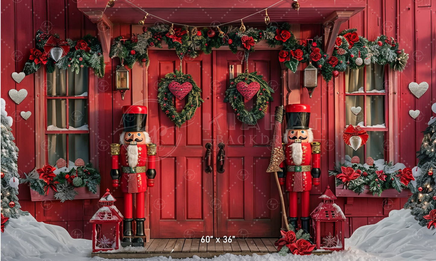 Festive Nutcracker Doorway Backdrop