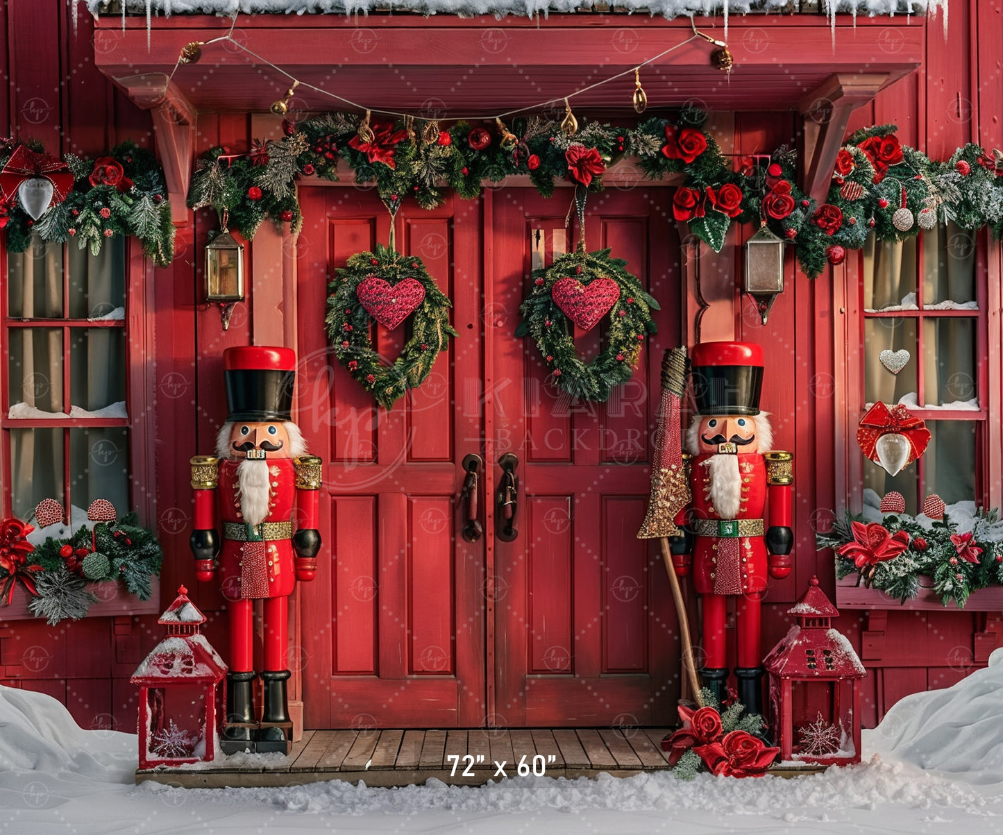 Festive Nutcracker Doorway Backdrop