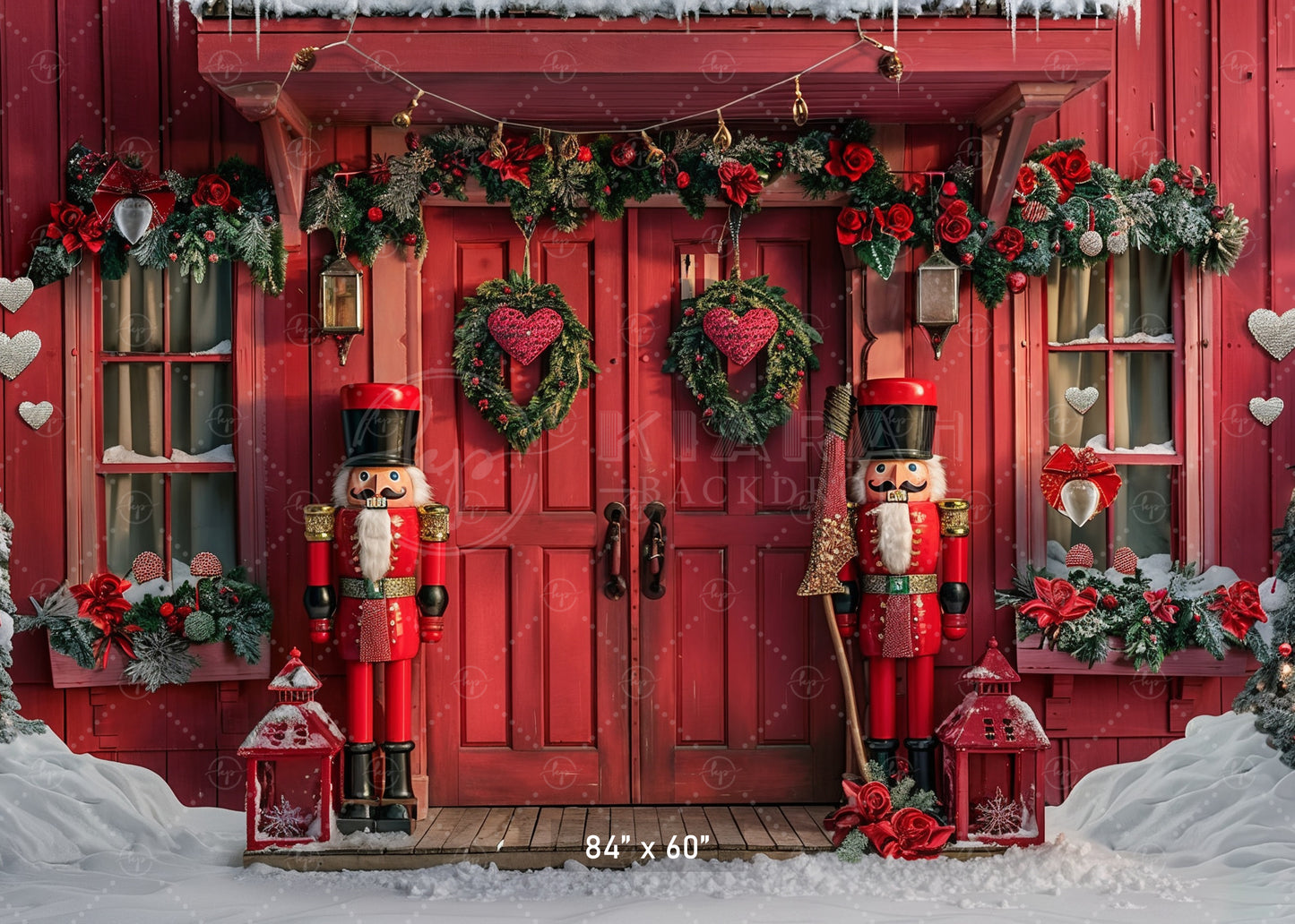 Festive Nutcracker Doorway Backdrop