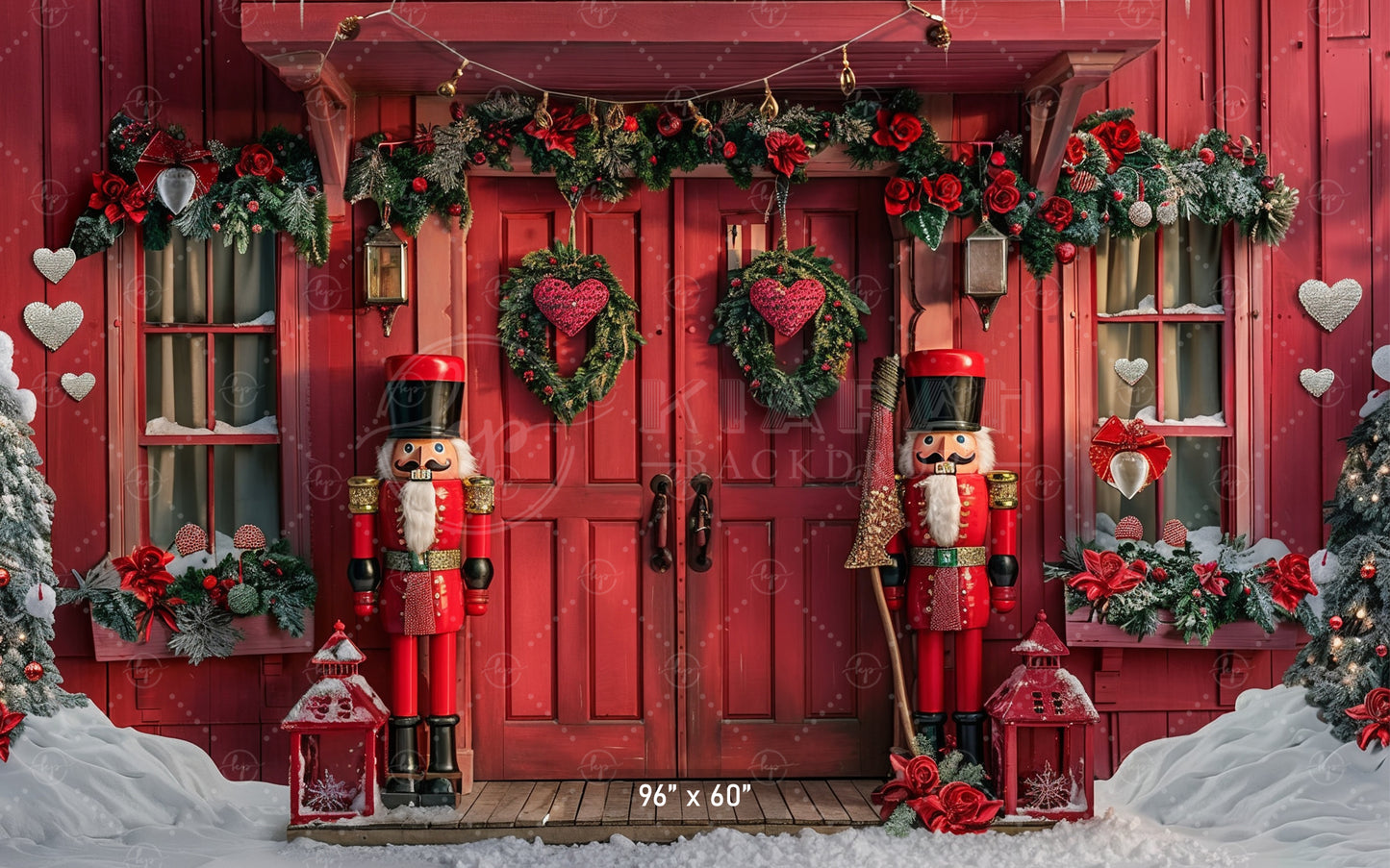 Festive Nutcracker Doorway Backdrop