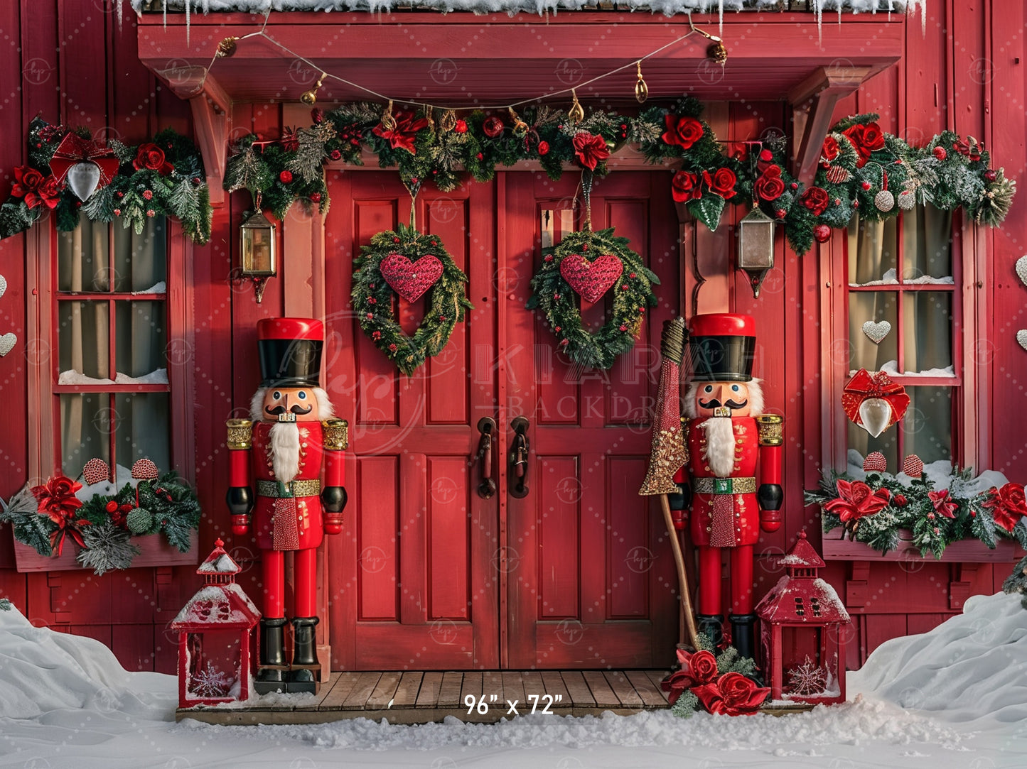 Festive Nutcracker Doorway Backdrop