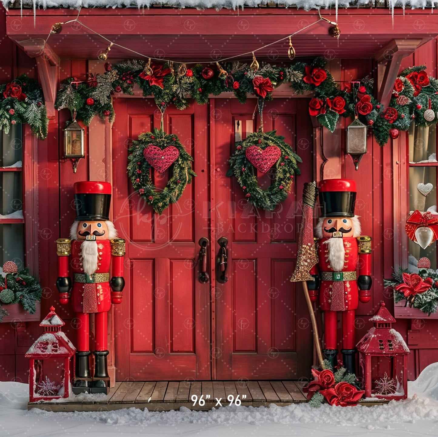 Festive Nutcracker Doorway Backdrop