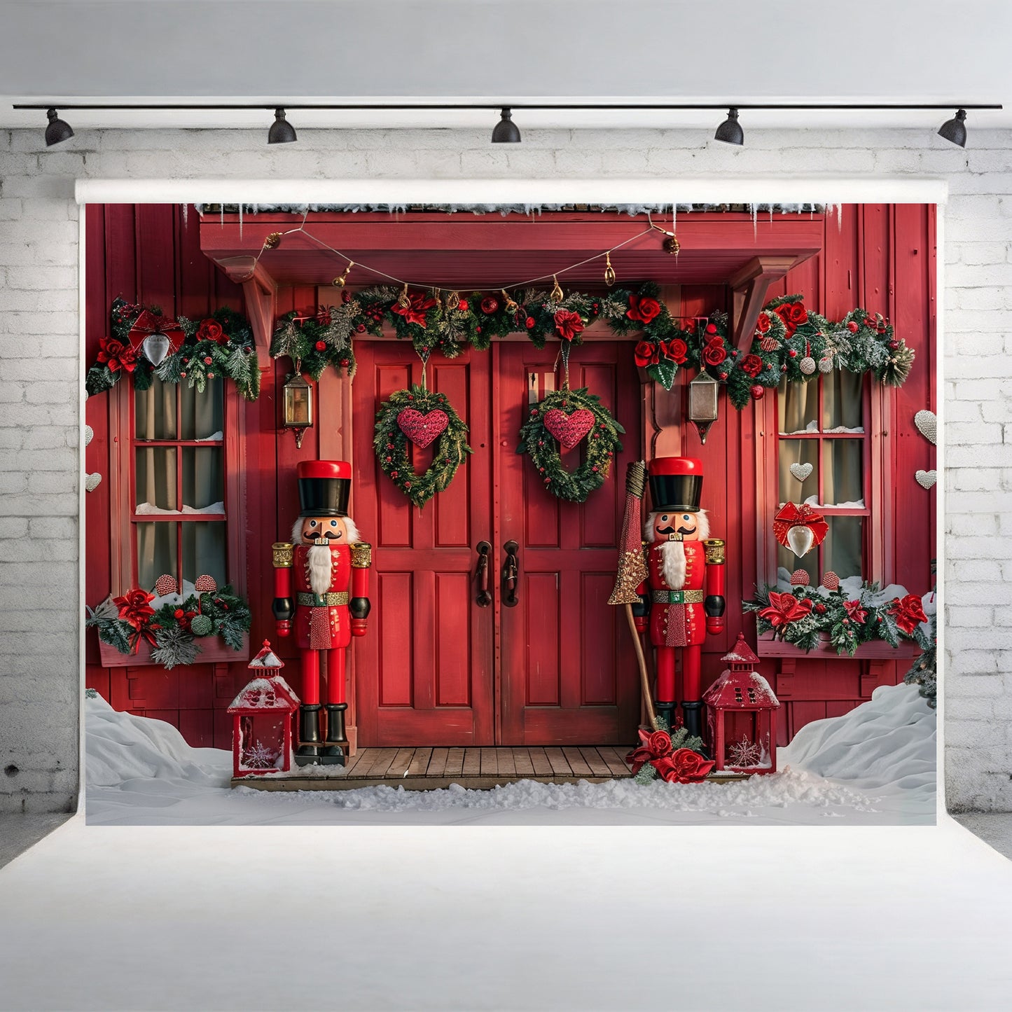 Festive Nutcracker Doorway Backdrop