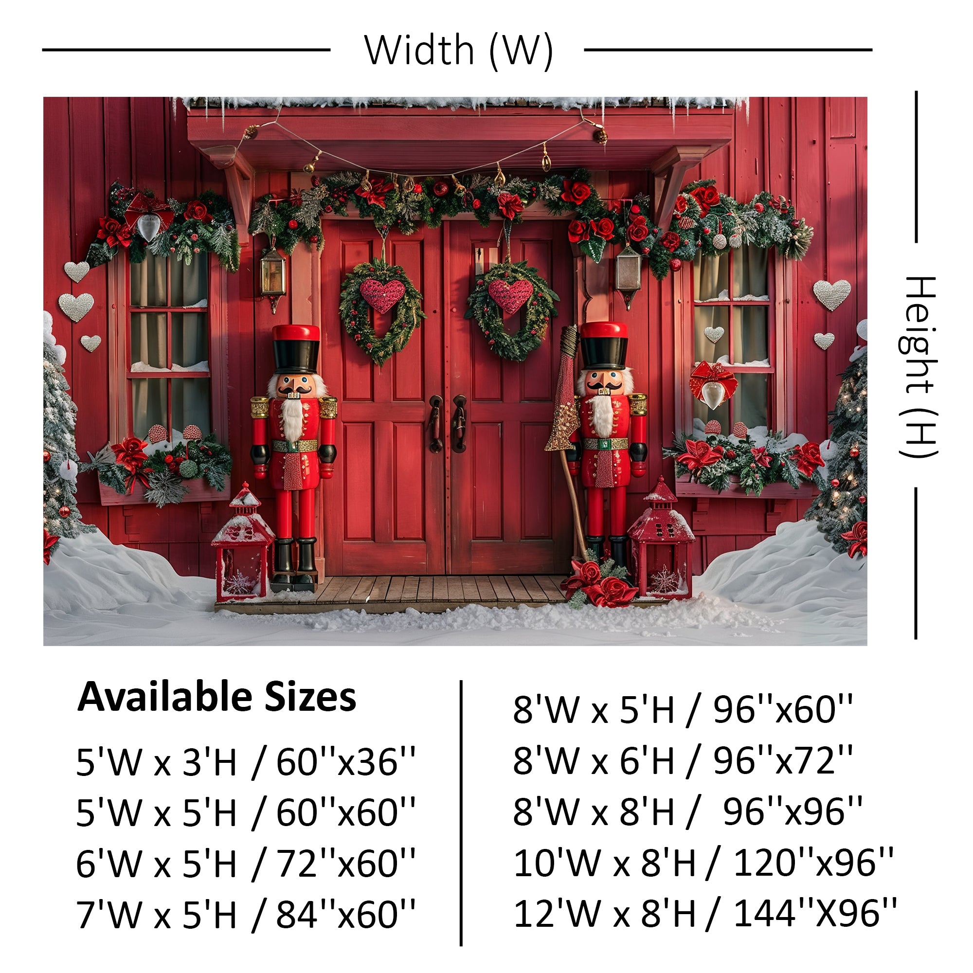 Festive Nutcracker Doorway Backdrop