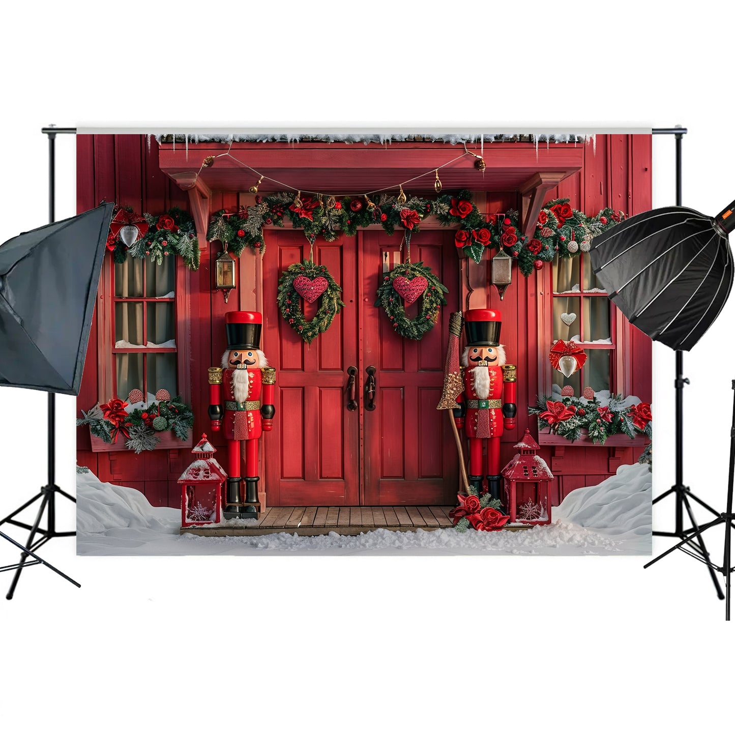 Festive Nutcracker Doorway Backdrop