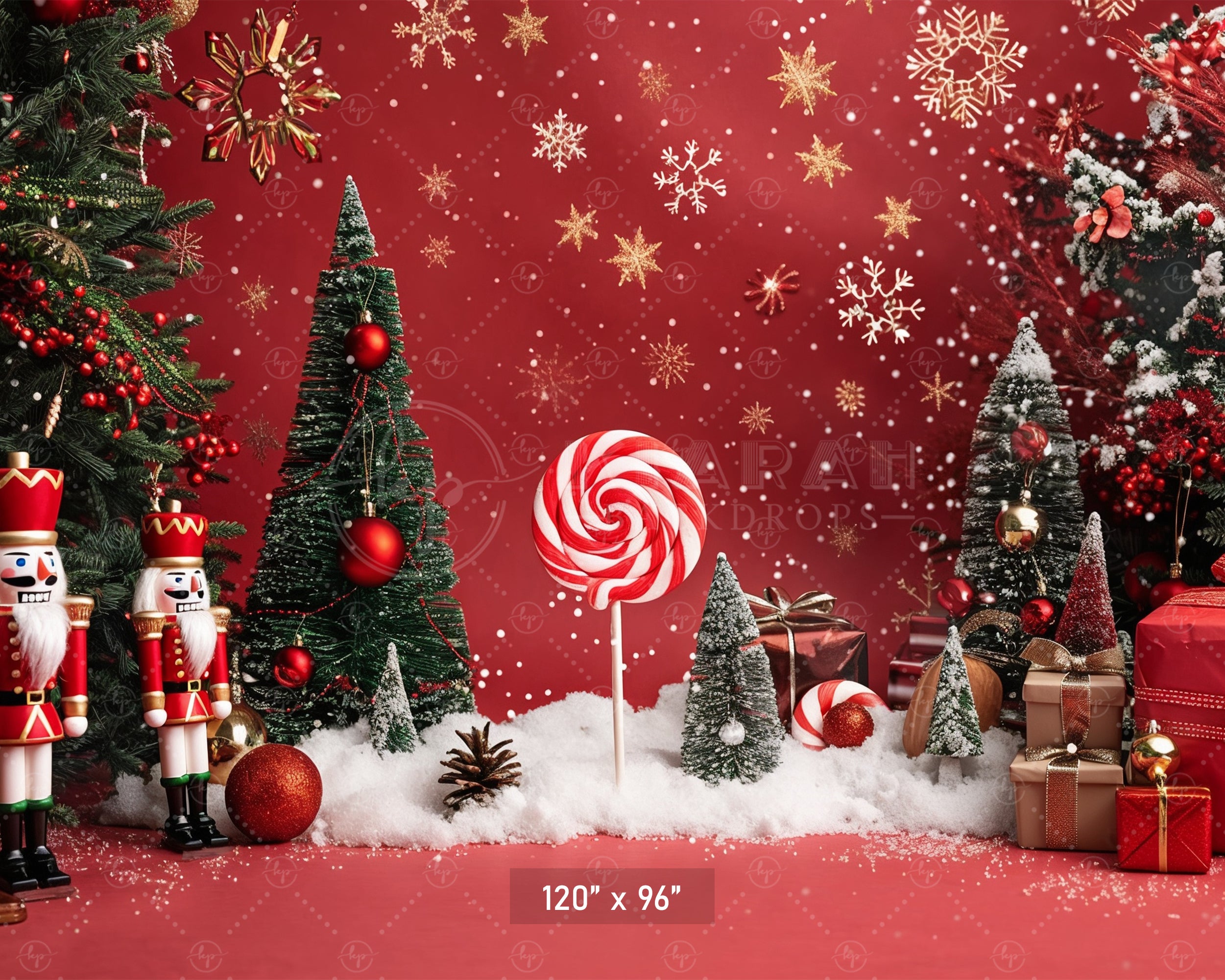 Nutcracker Christmas Wonderland Backdrop