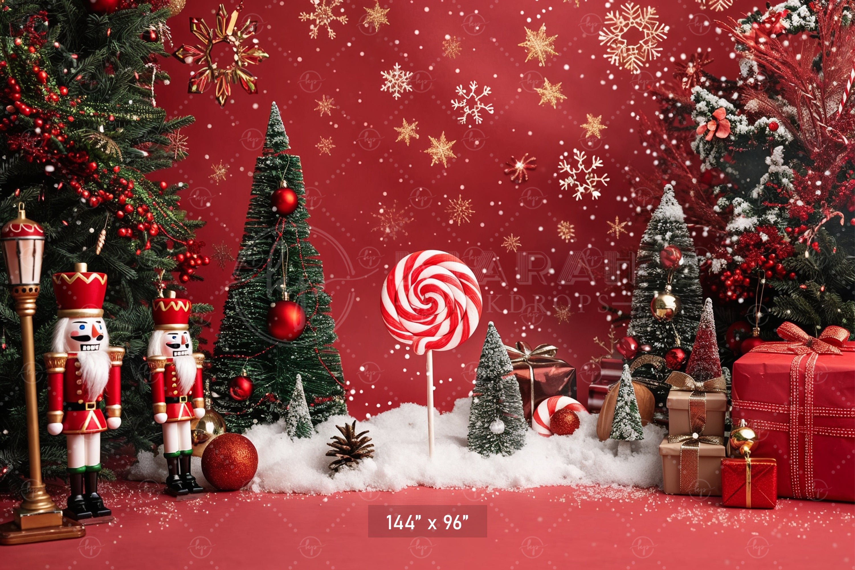 Nutcracker Christmas Wonderland Backdrop