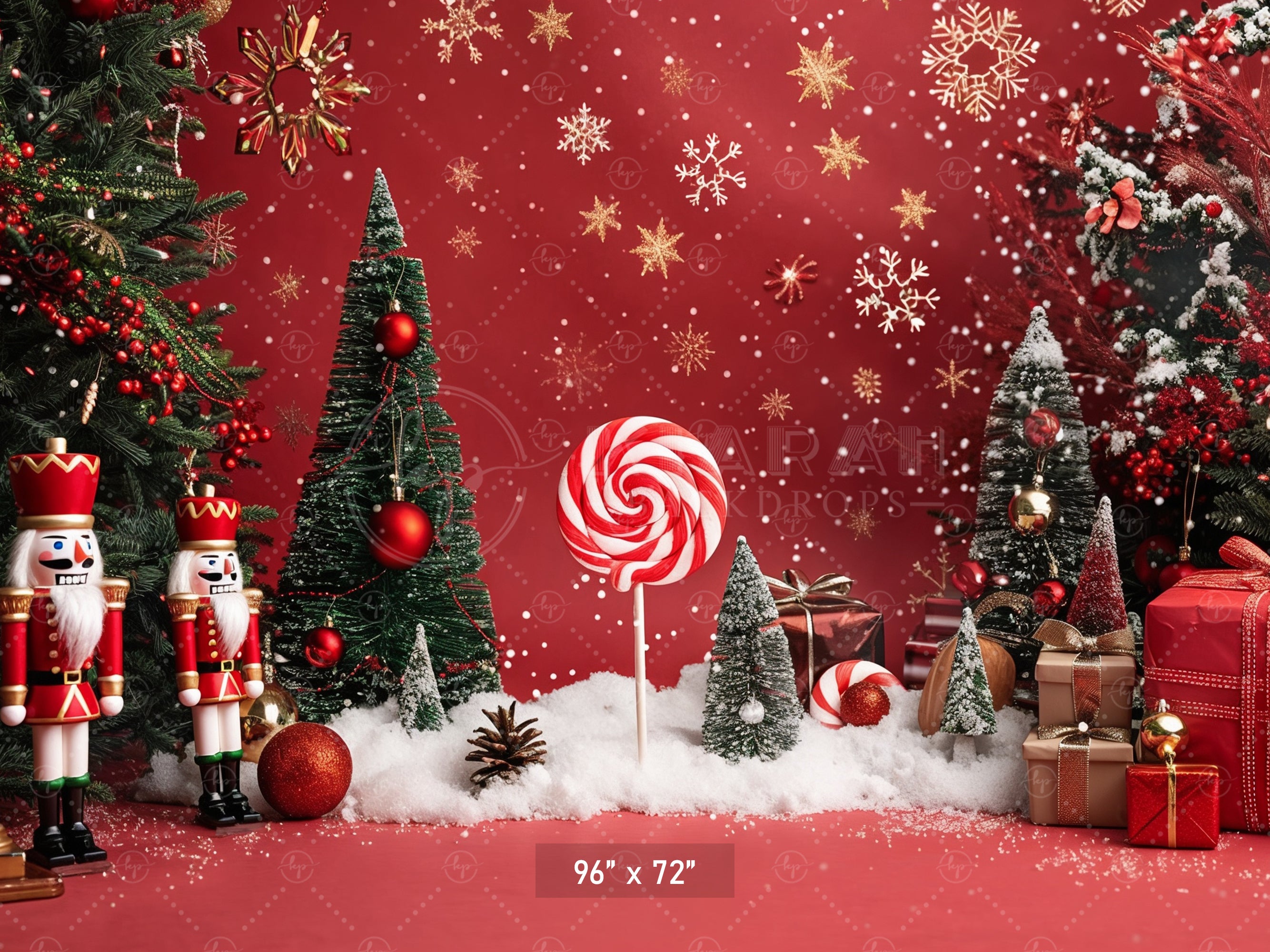 Nutcracker Christmas Wonderland Backdrop