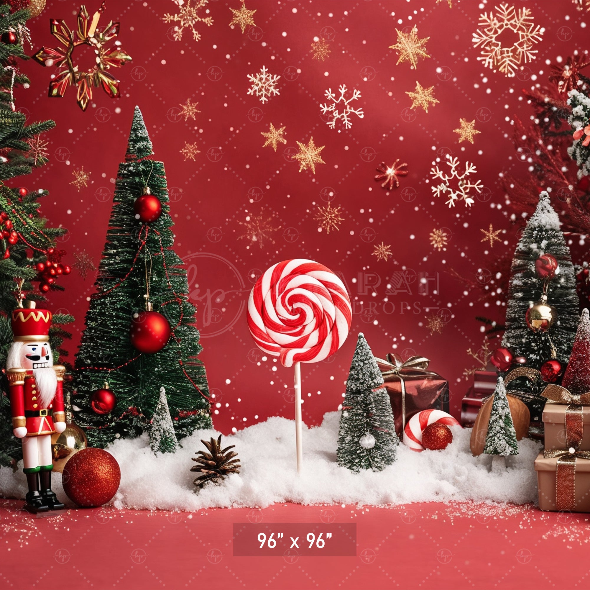 Nutcracker Christmas Wonderland Backdrop