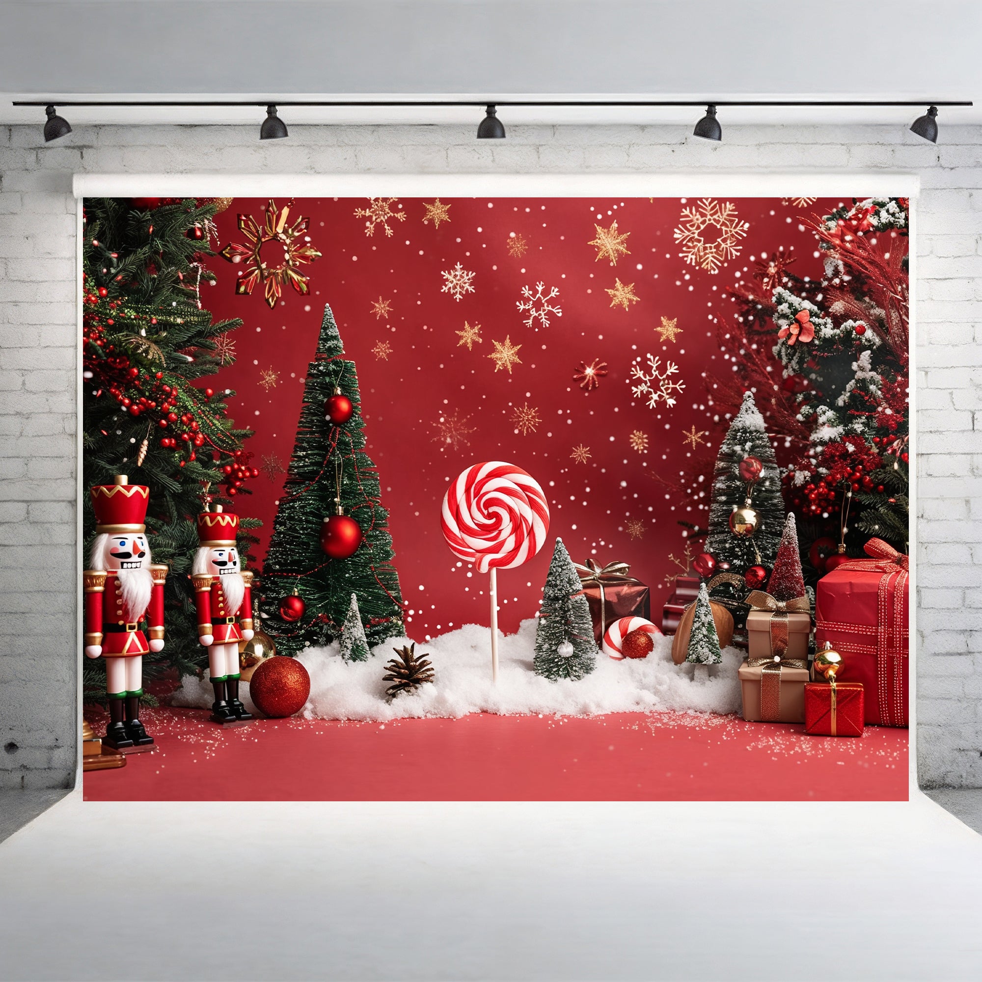 Nutcracker Christmas Wonderland Backdrop