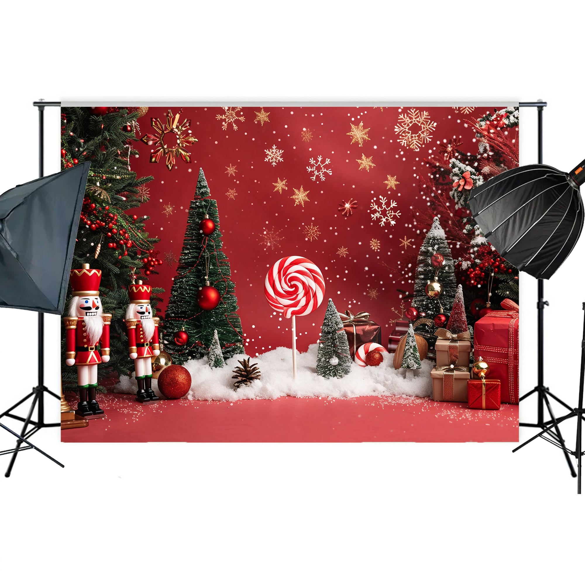 Nutcracker Christmas Wonderland Backdrop