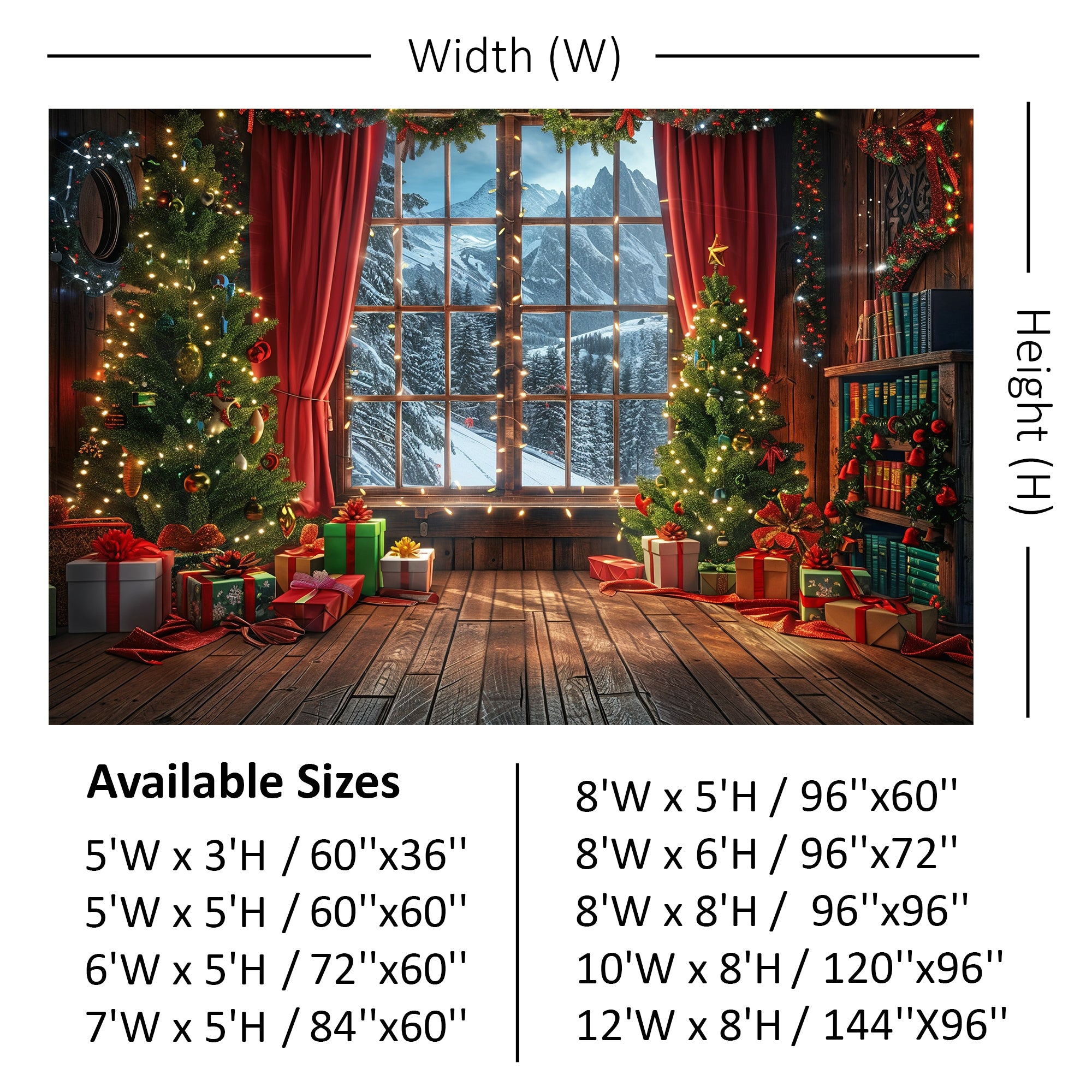 Festive Holiday Cabin with Mountain View Backdrop