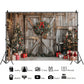 Rustic Christmas Barn Door Backdrop