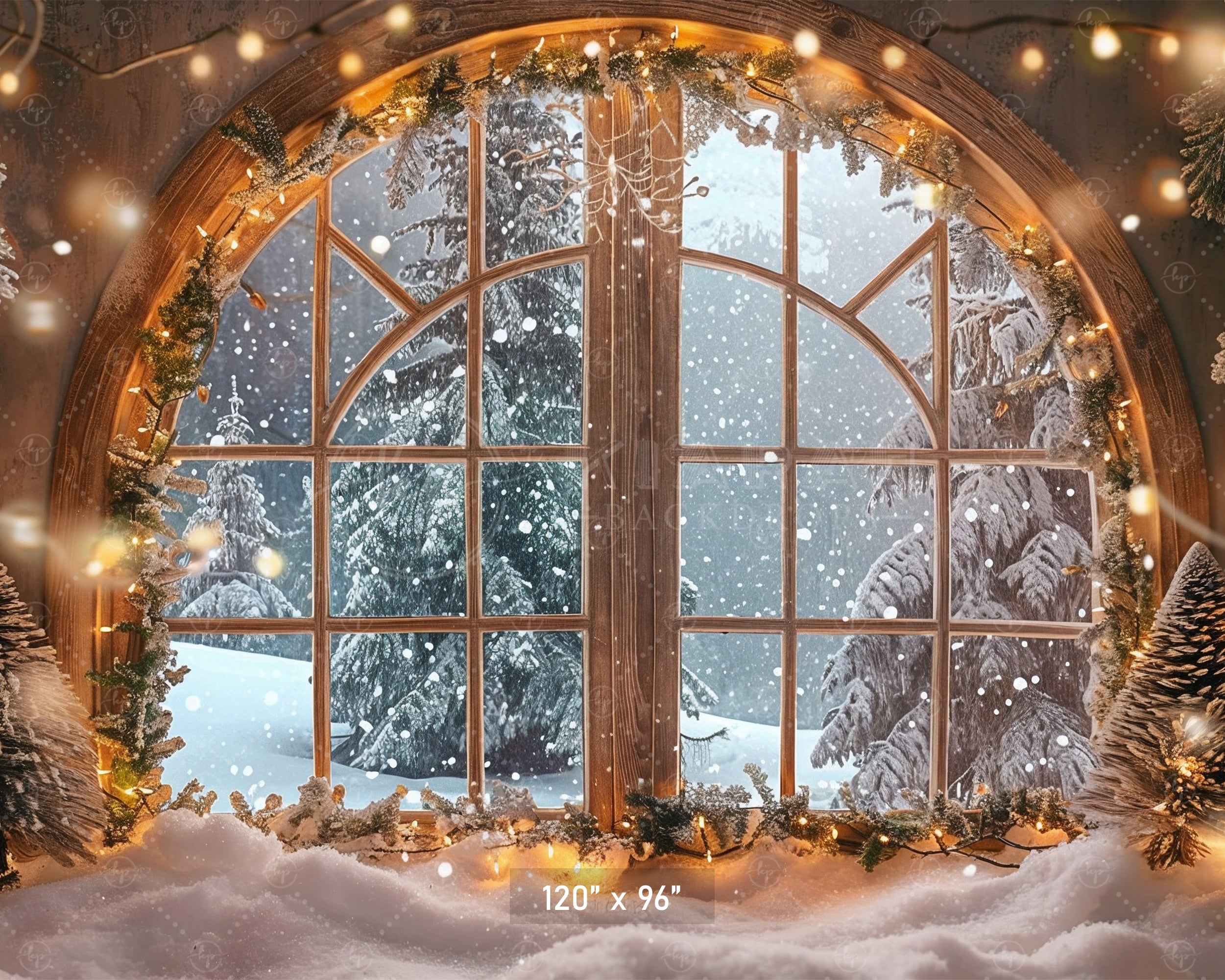 Winter Wonderland Window Backdrop