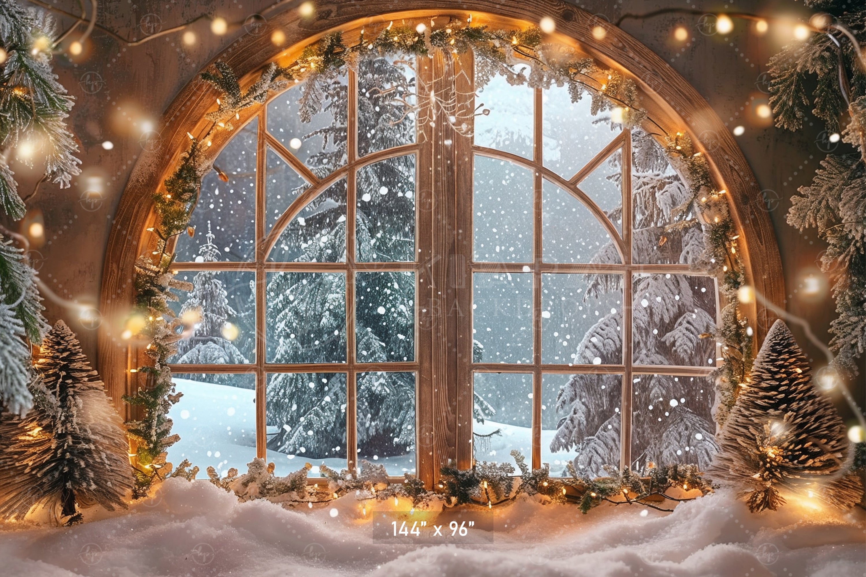 Winter Wonderland Window Backdrop