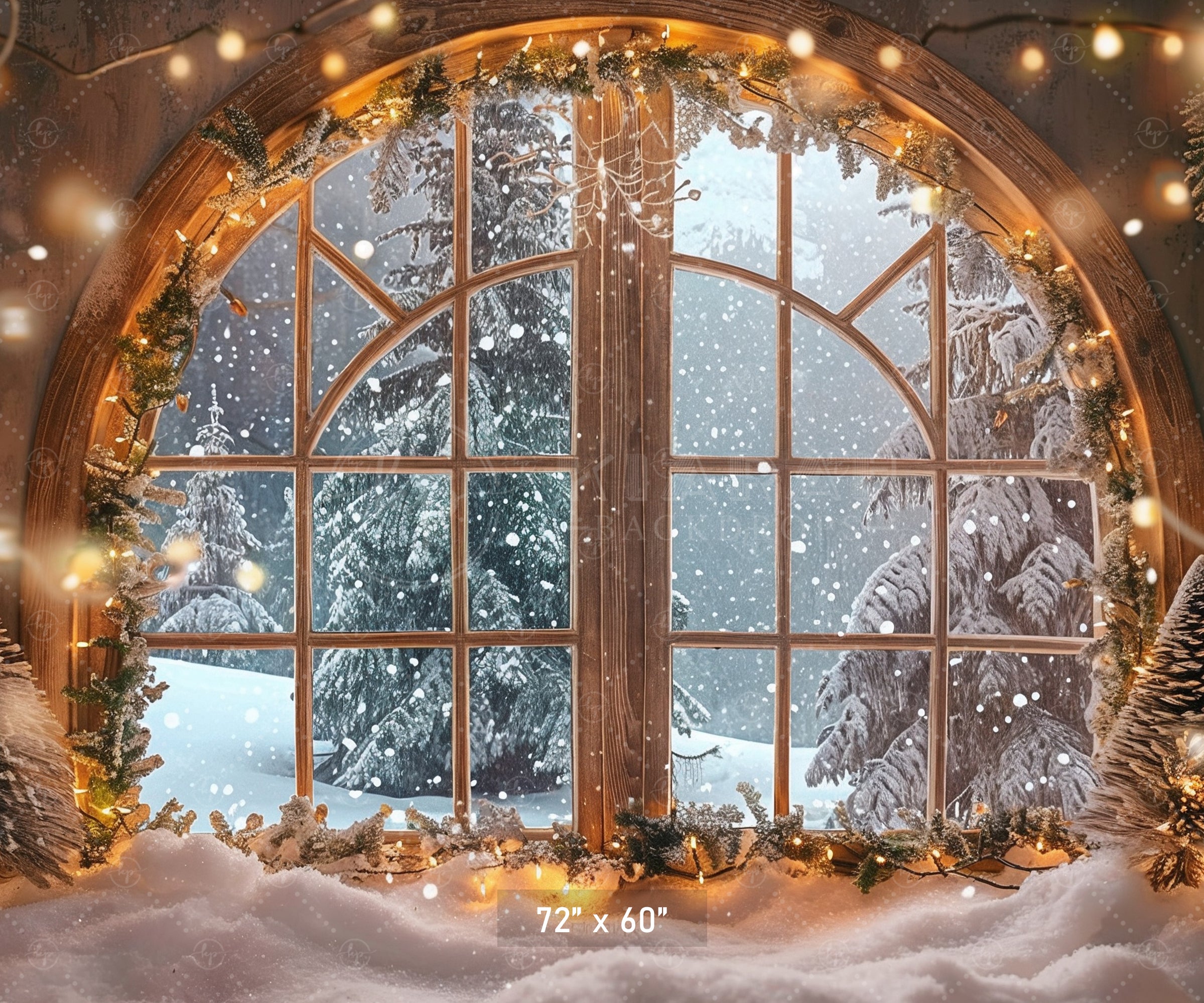 Winter Wonderland Window Backdrop