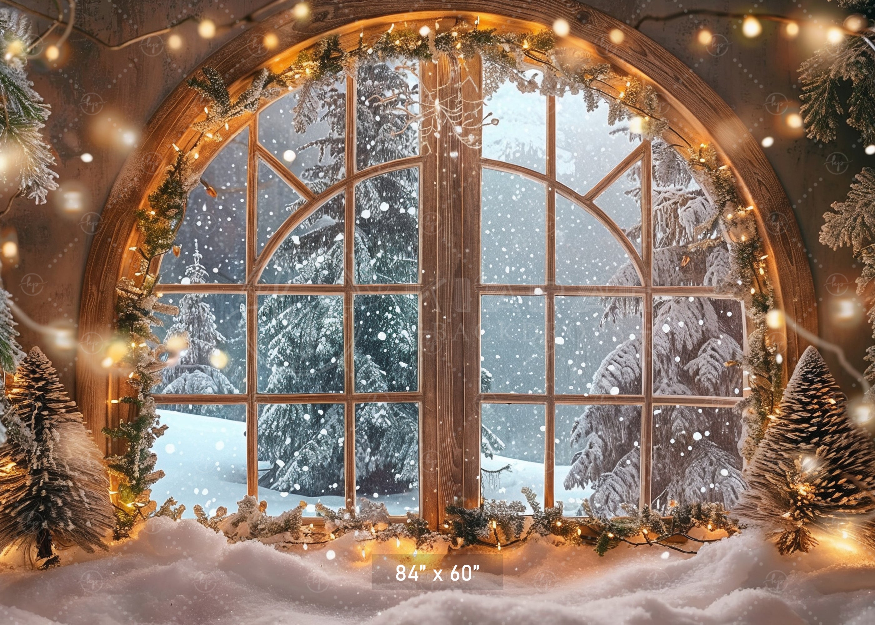 Winter Wonderland Window Backdrop