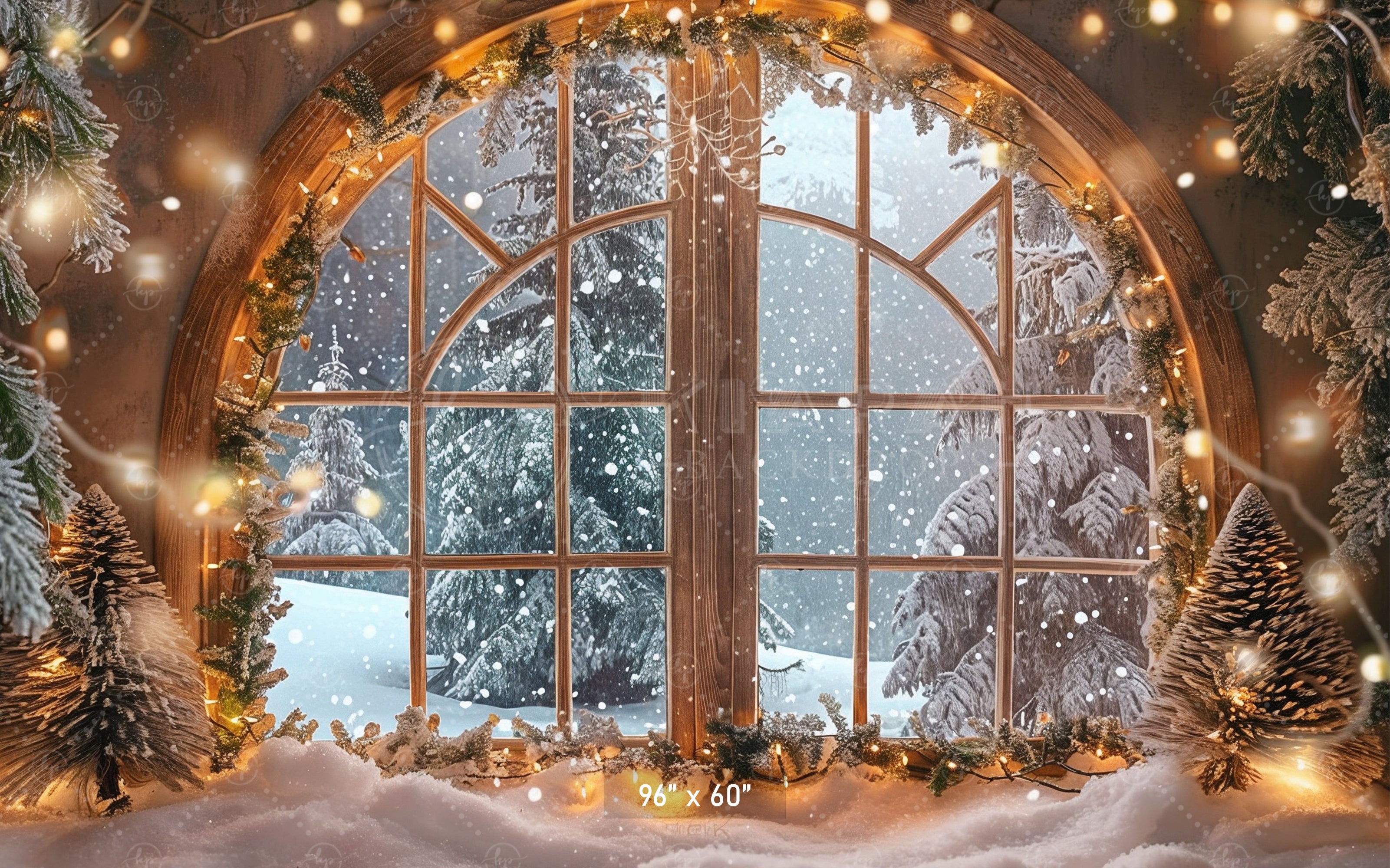 Winter Wonderland Window Backdrop