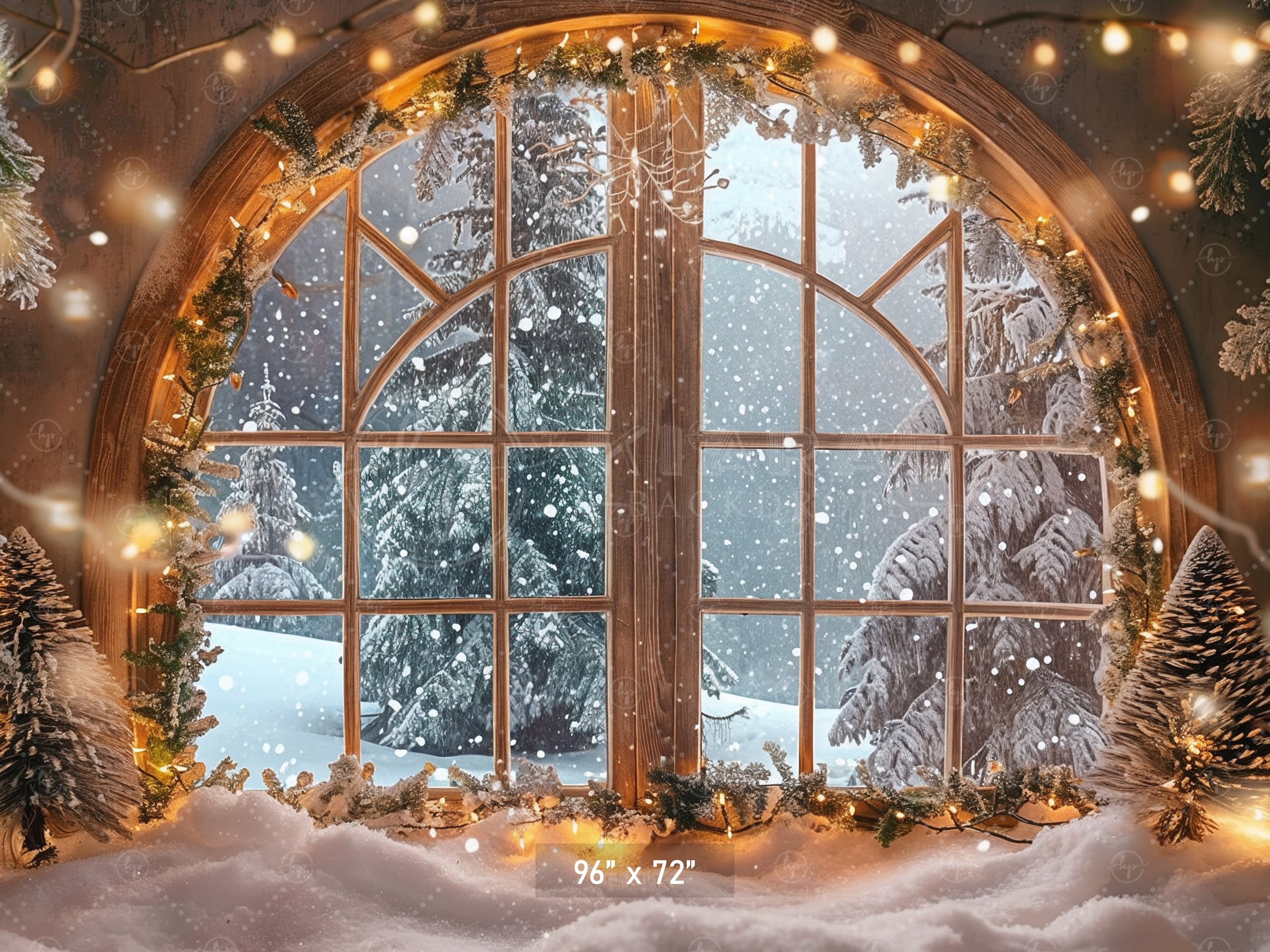 Winter Wonderland Window Backdrop
