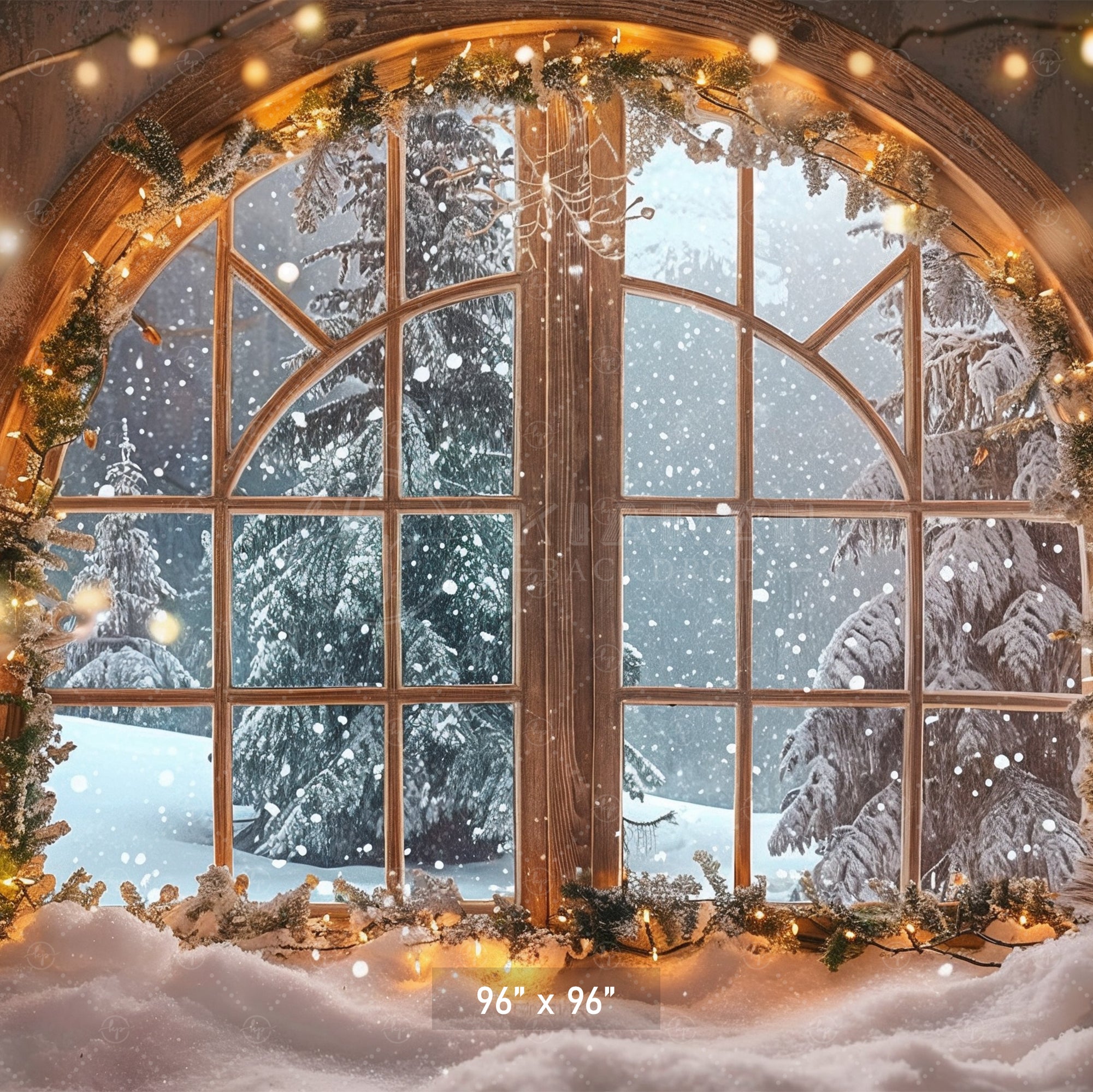 Winter Wonderland Window Backdrop