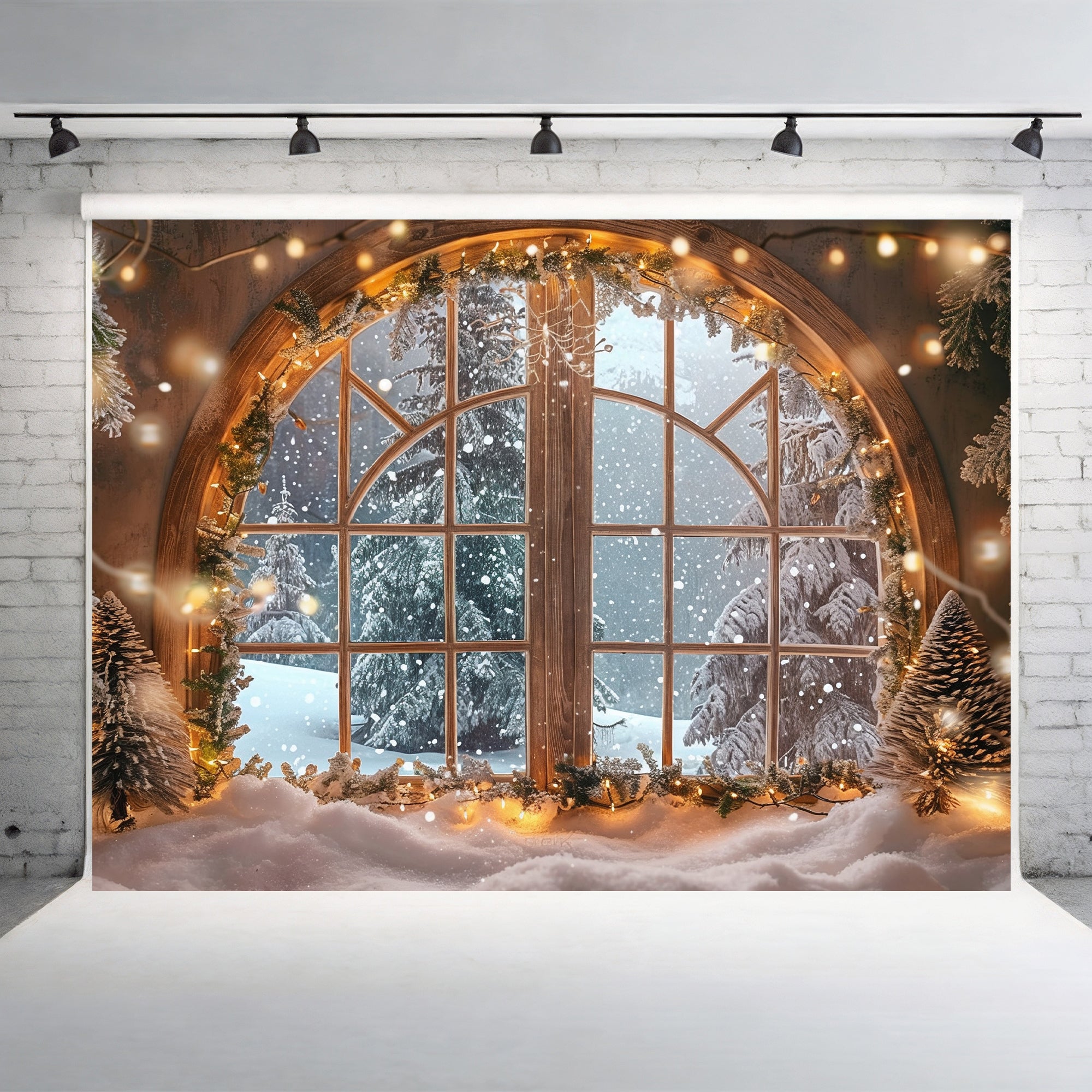 Winter Wonderland Window Backdrop
