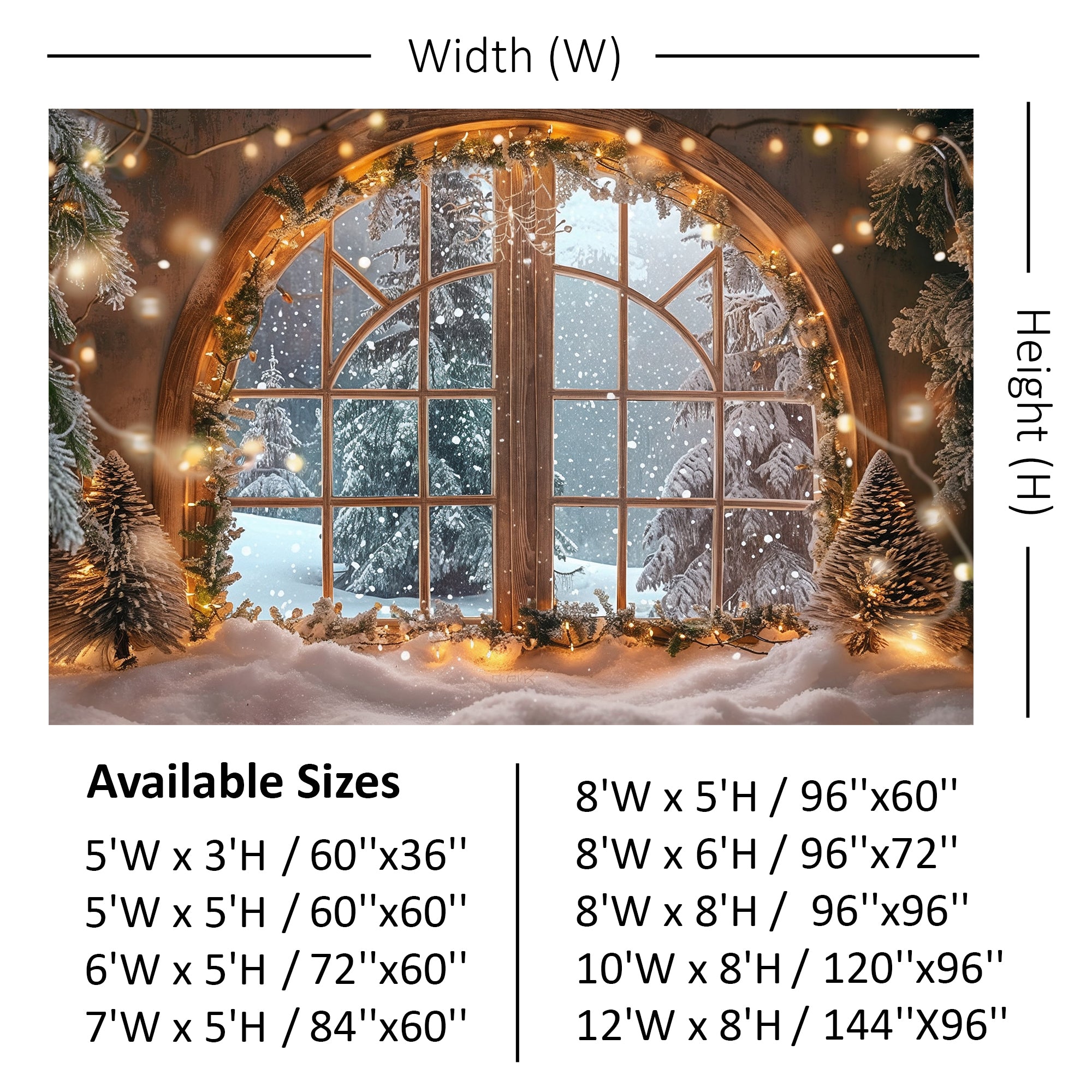 Winter Wonderland Window Backdrop