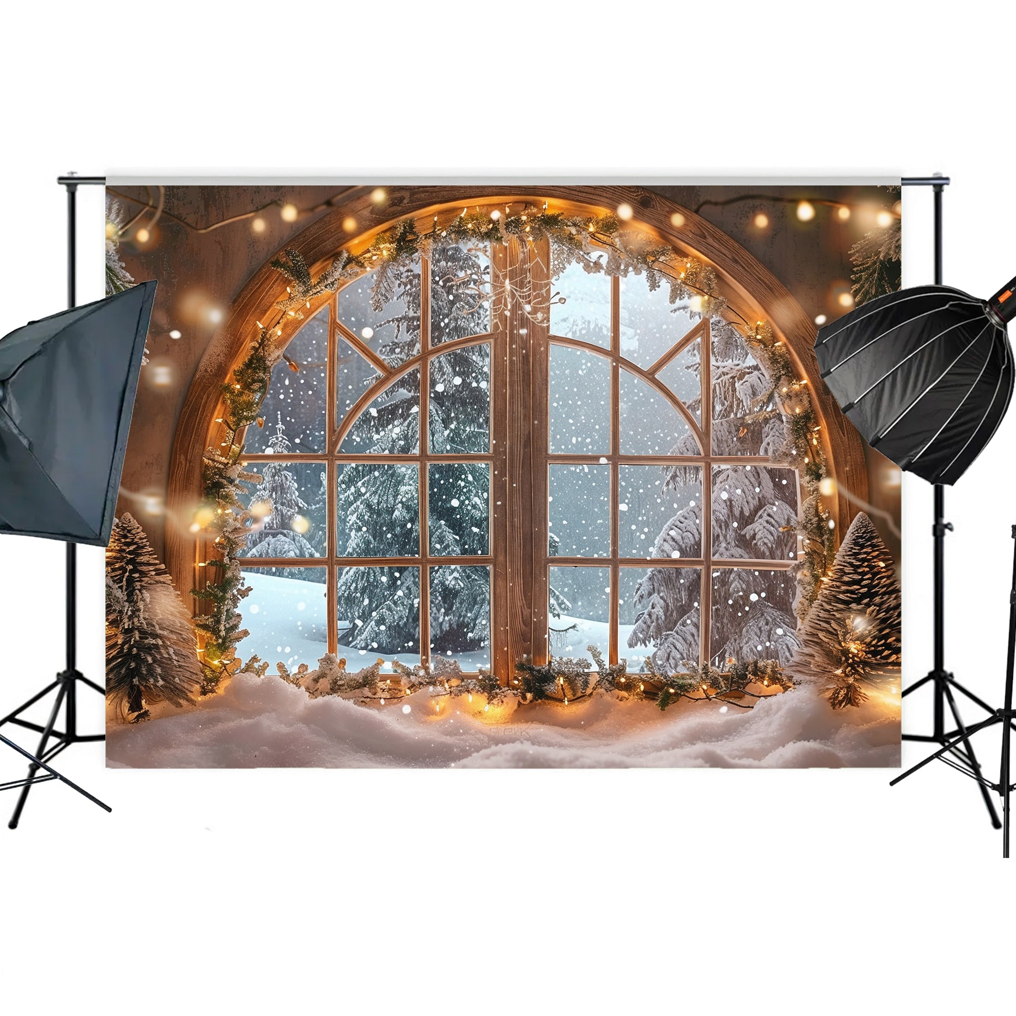 Winter Wonderland Window Backdrop