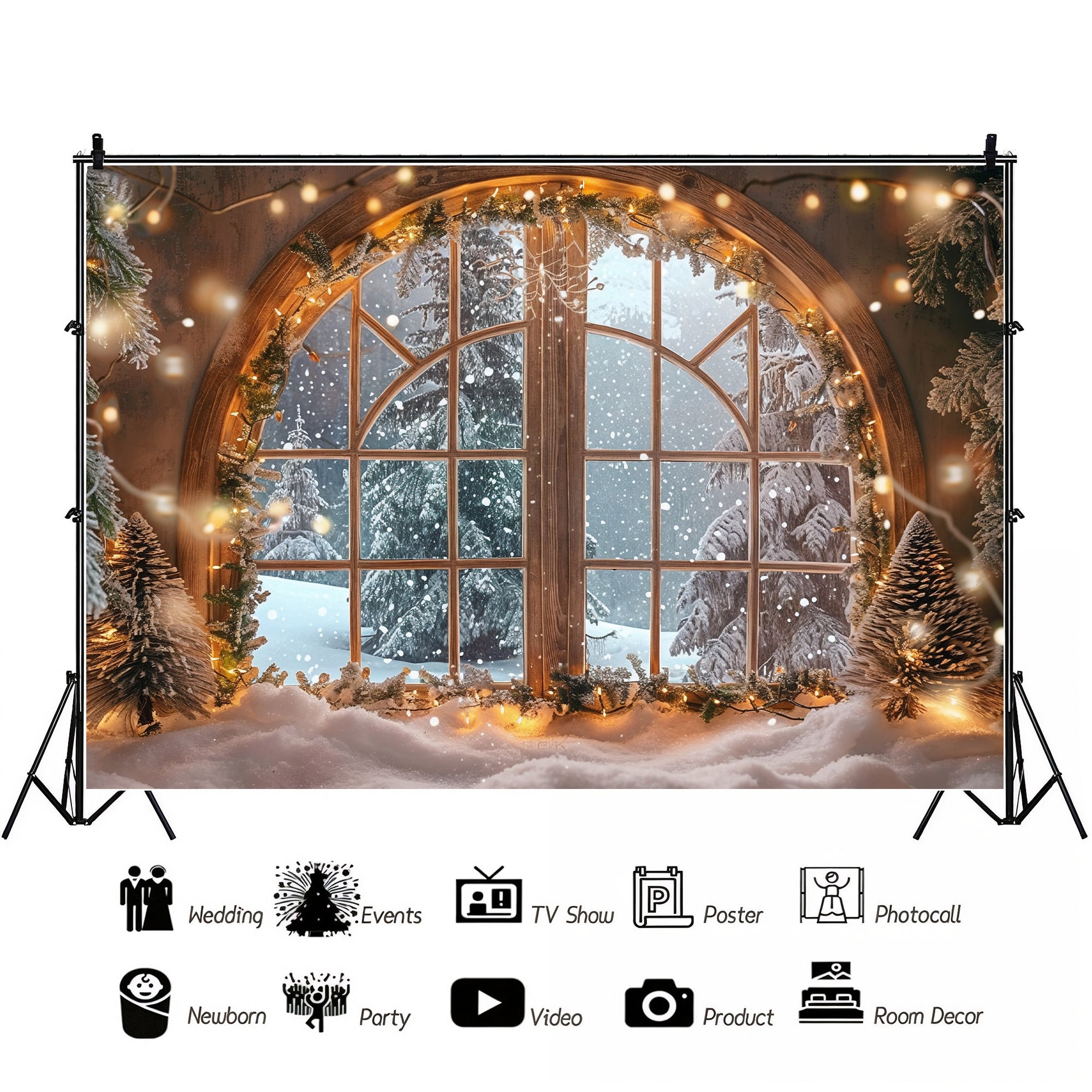 Winter Wonderland Window Backdrop