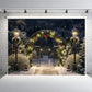 Festive Winter Wonderland Arch Backdrop