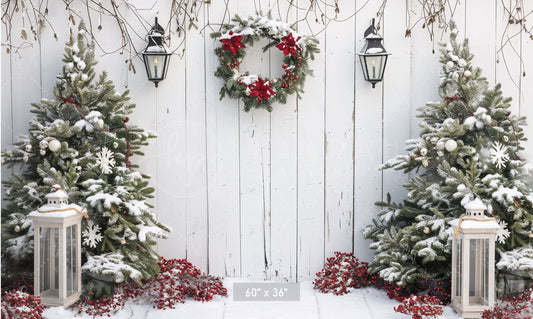 Winter Wonderland Fence Backdrop