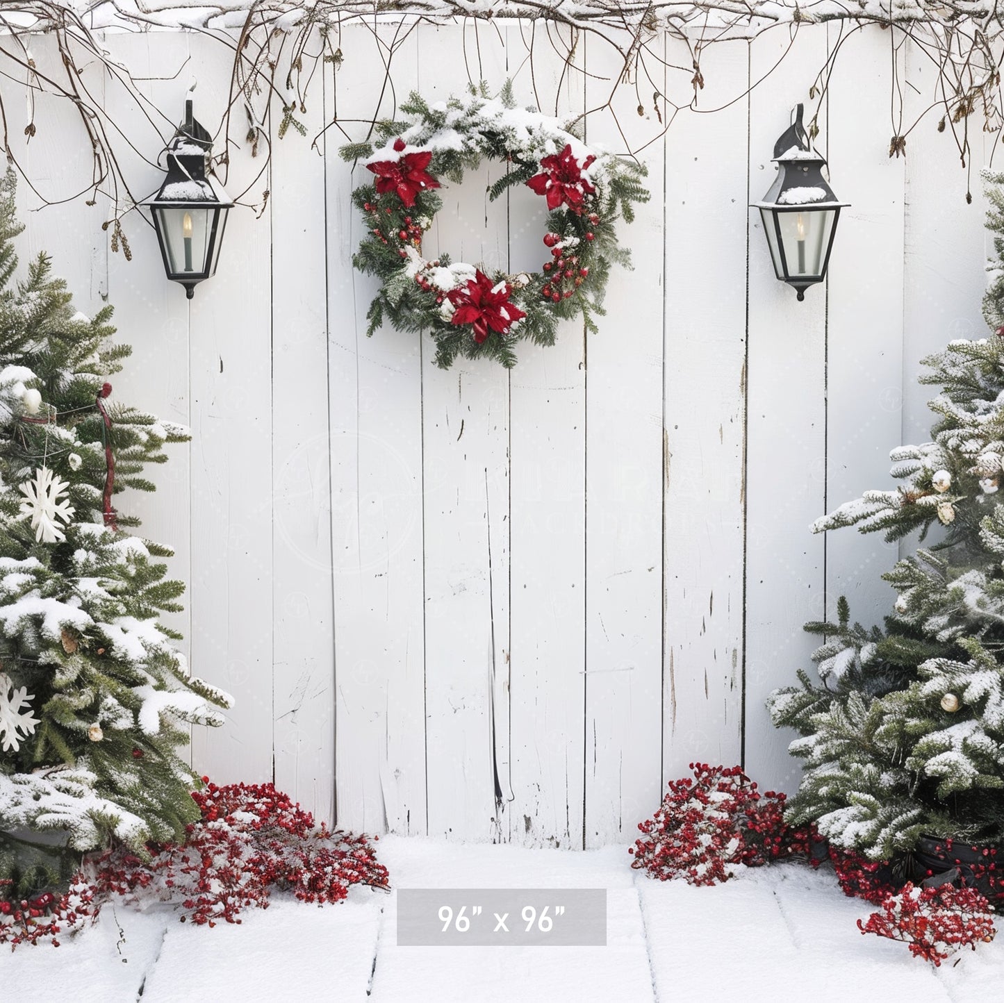 Winter Wonderland Fence Backdrop